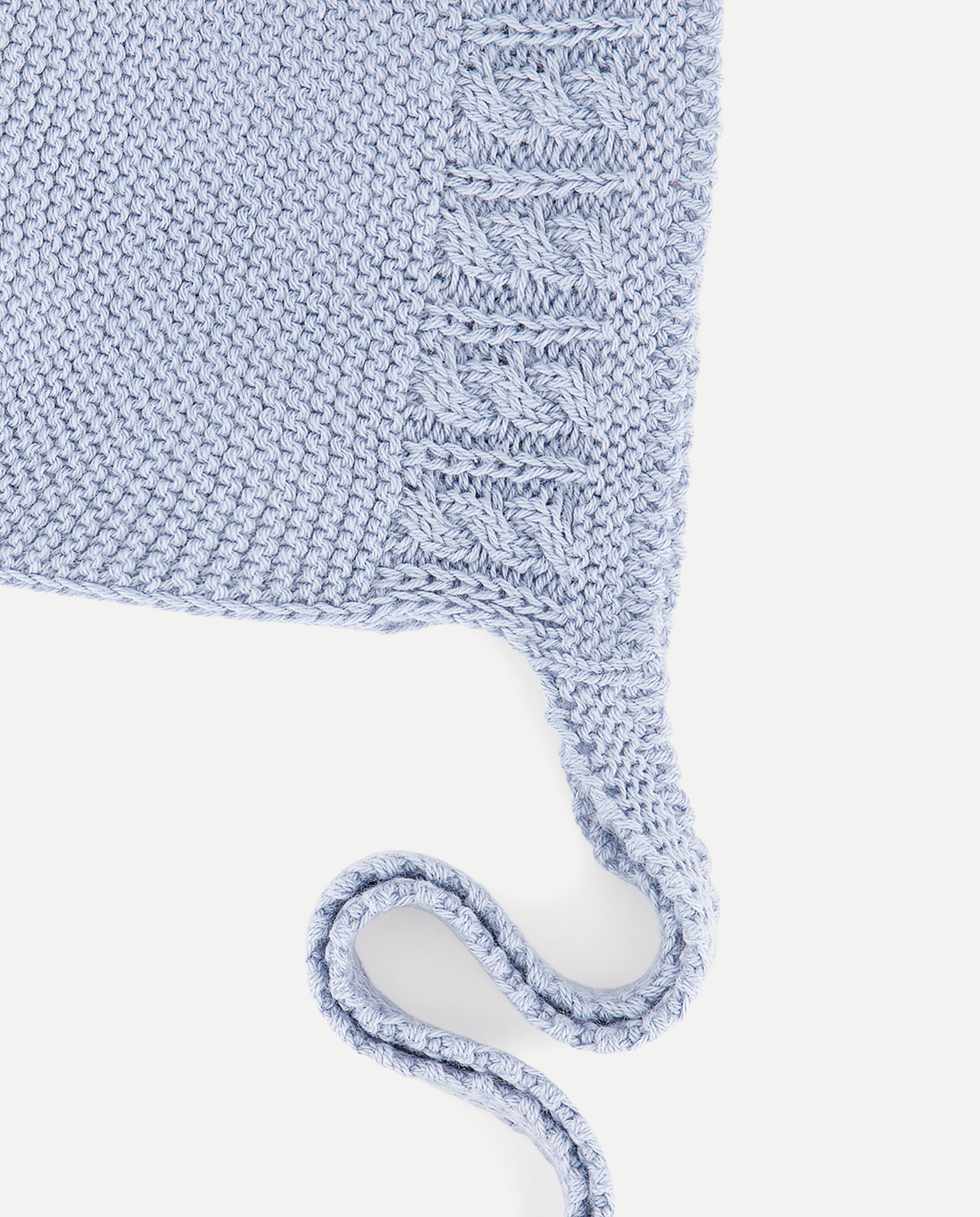 Touca de Tricot Fantasia com Malha do Cabo Aberta de Bebé Coconut El Corte Inglés 400 Azul-2