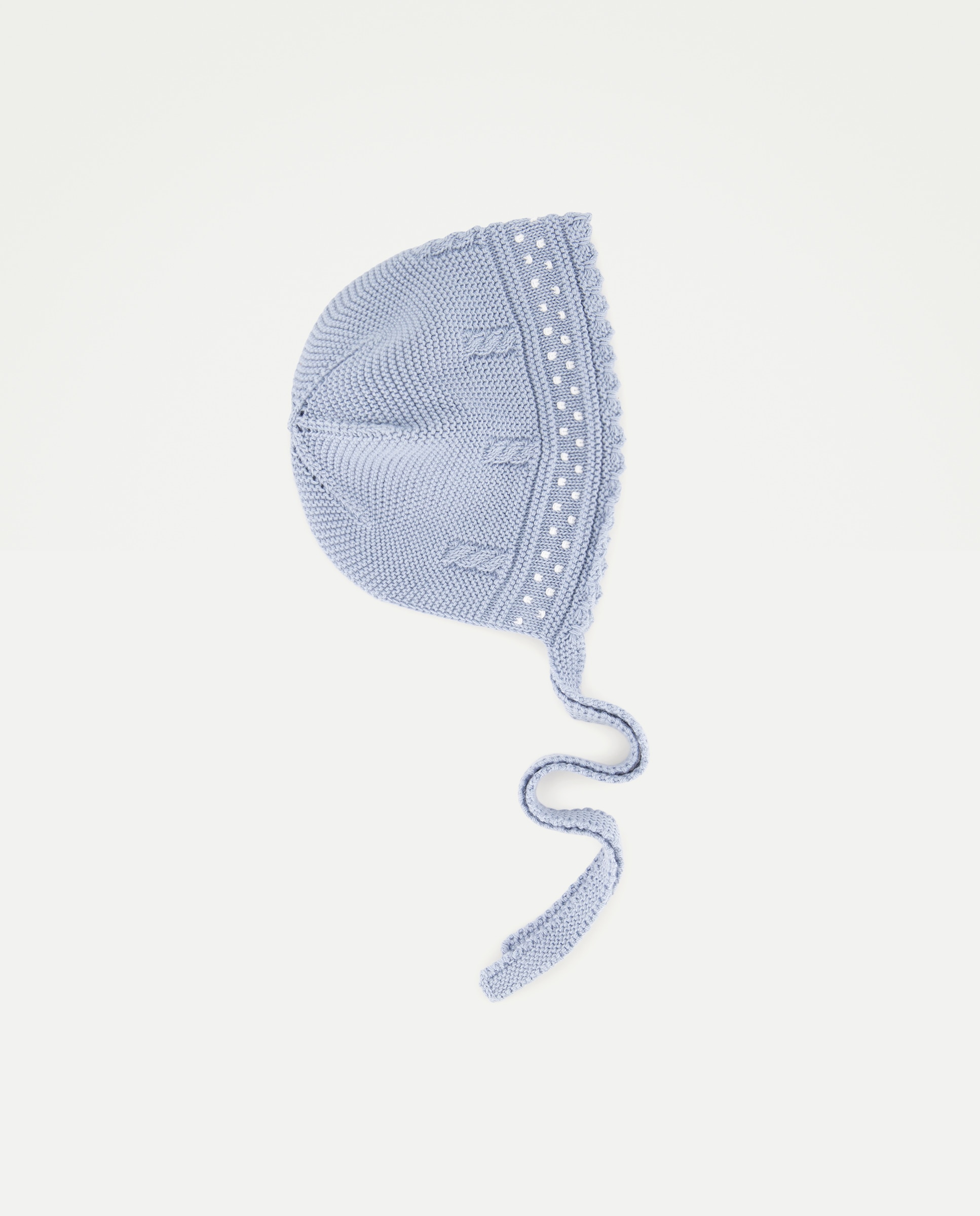 Touca de Tricot com Relevos e Malha do Cabo de Bebé Coconut El Corte Inglés 400 Azul-1