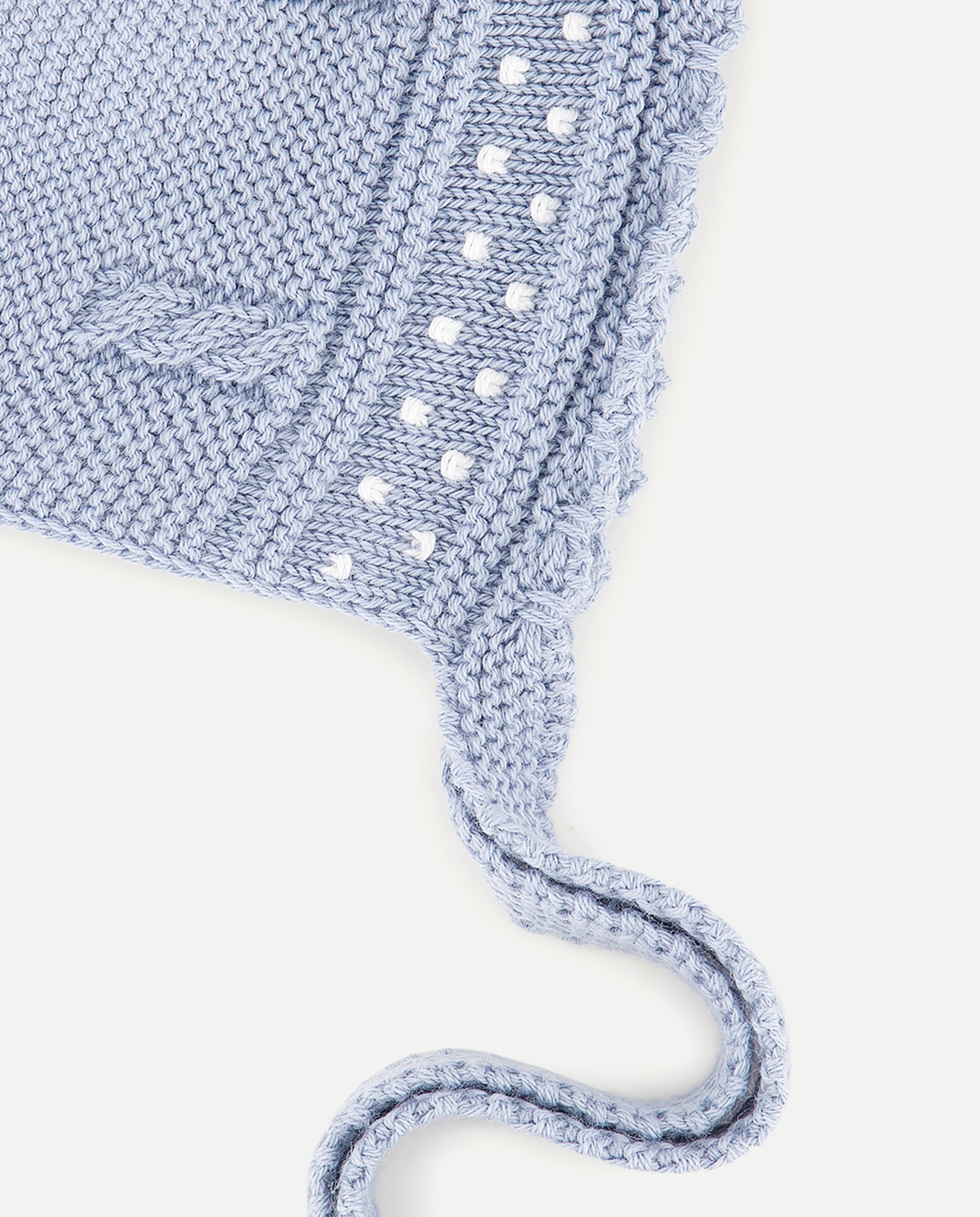 Touca de Tricot com Relevos e Malha do Cabo de Bebé Coconut El Corte Inglés 400 Azul-2