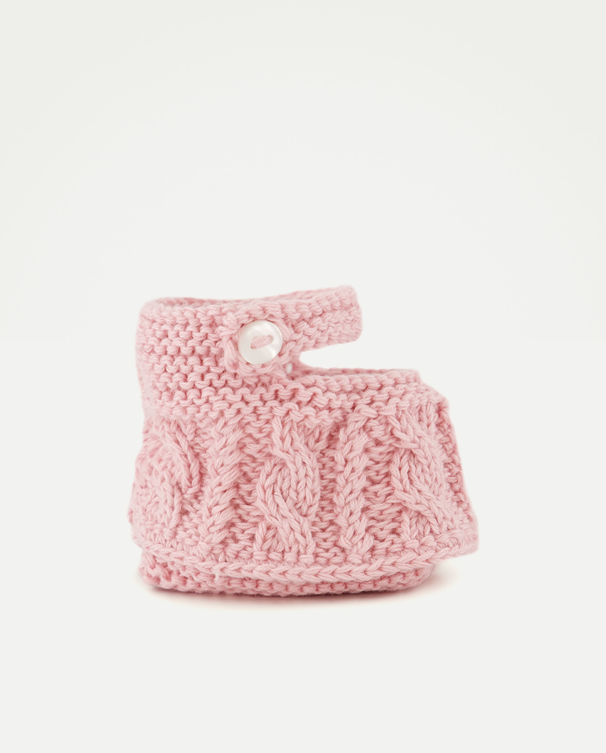 Sapatos de Presilha de Bebé com Malha do Cabo 200 Rosa-1