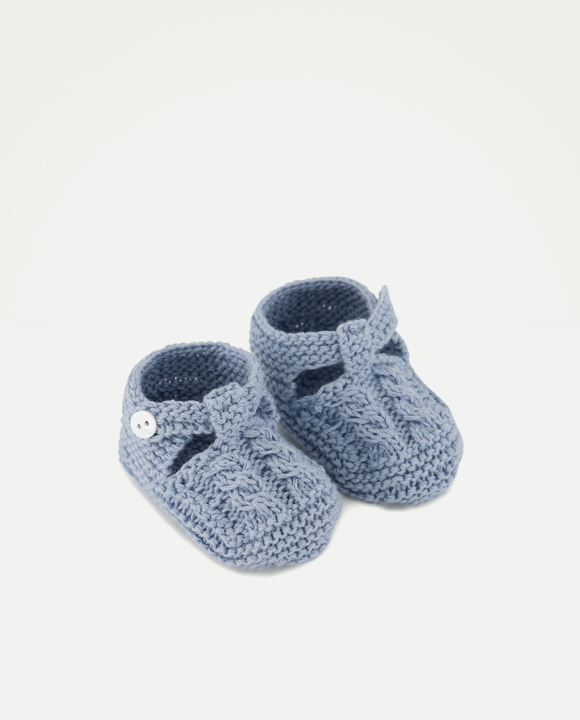 Sapatos de Presilha de Bebé com Malha do Cabo 400 Azul-2