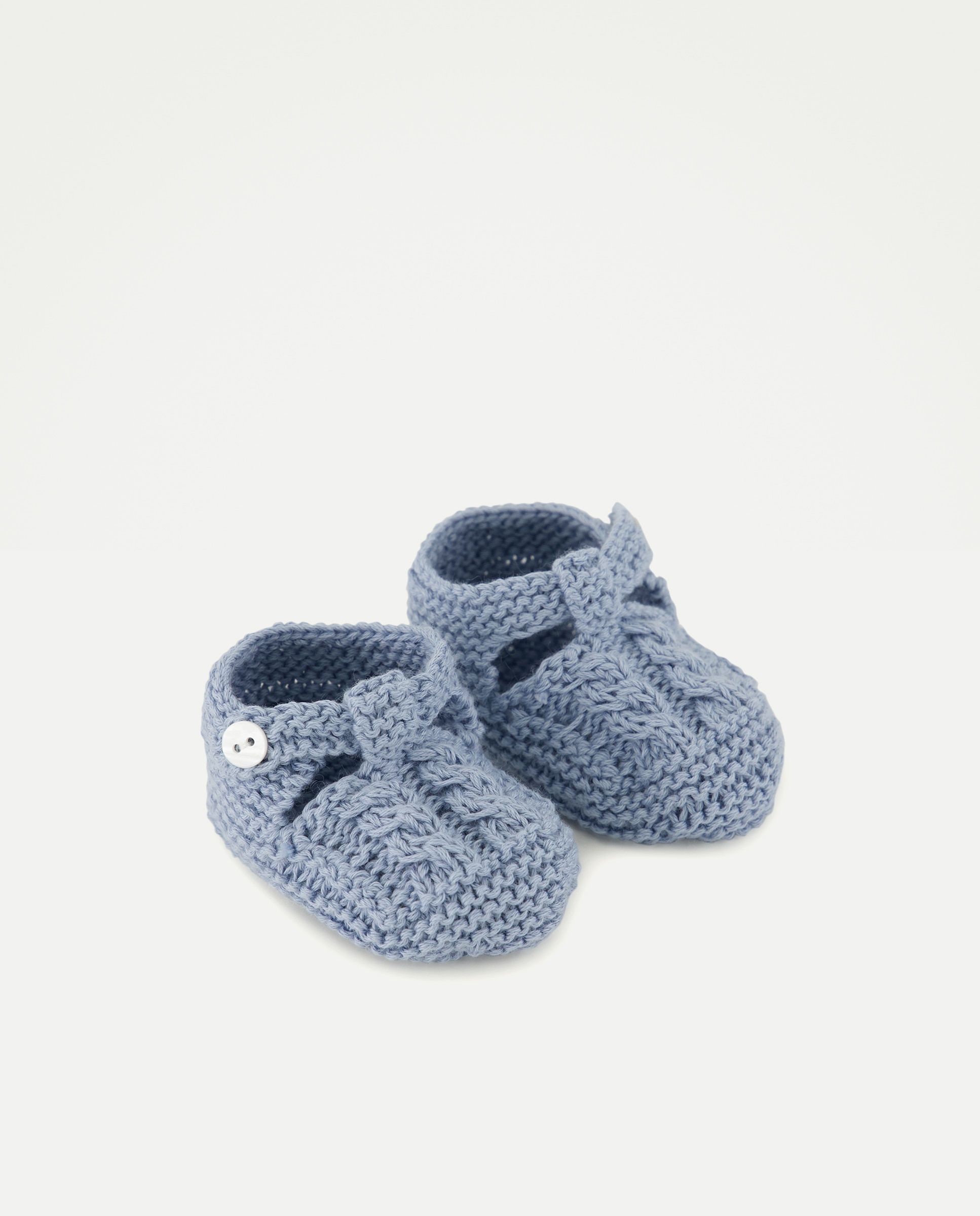 Sapatos de Presilha de Bebé com Malha do Cabo 400 Azul-5