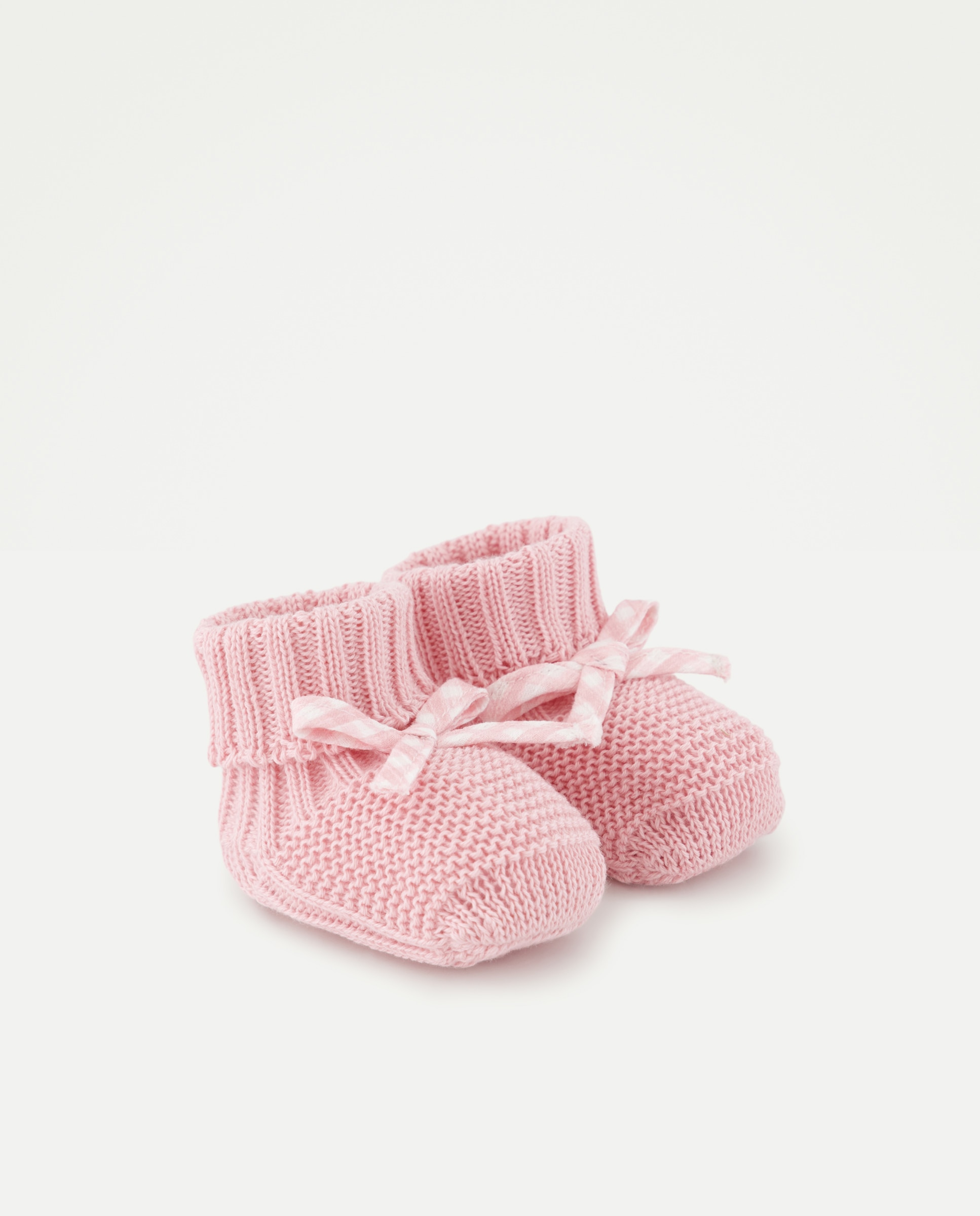 Botas de Tricot de Bebé com Laço e Fantasia 200 Rosa-2