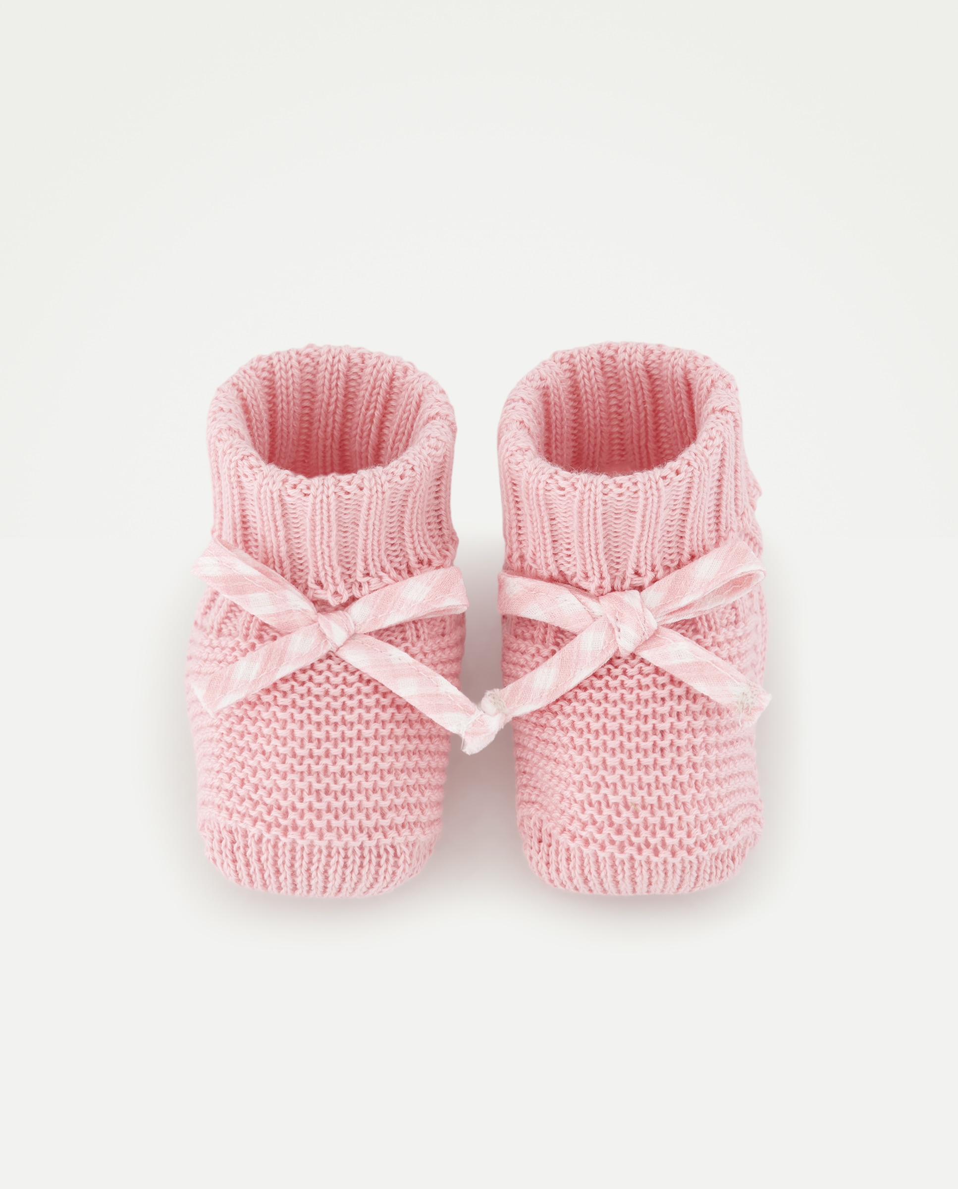 Botas de Tricot de Bebé com Laço e Fantasia 200 Rosa-4