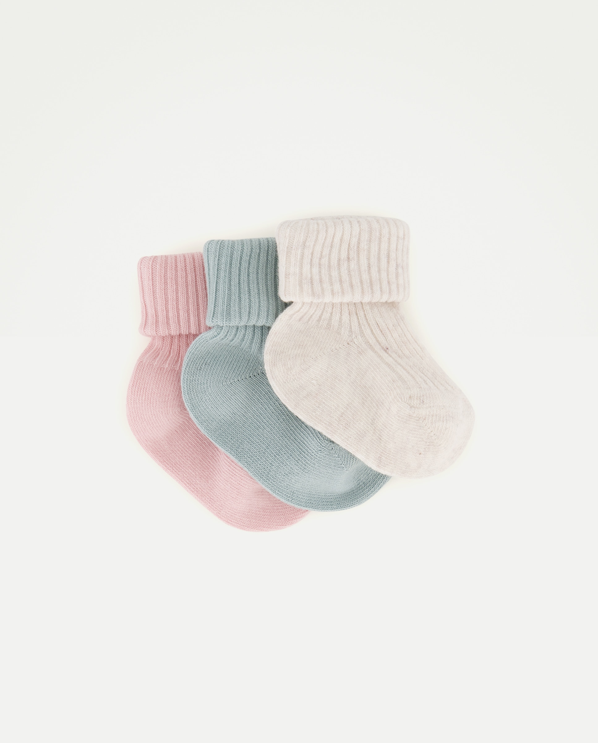 Imagem 0 de Conjunto de 3 Pares de Meias de Bebé em Cores Variadas