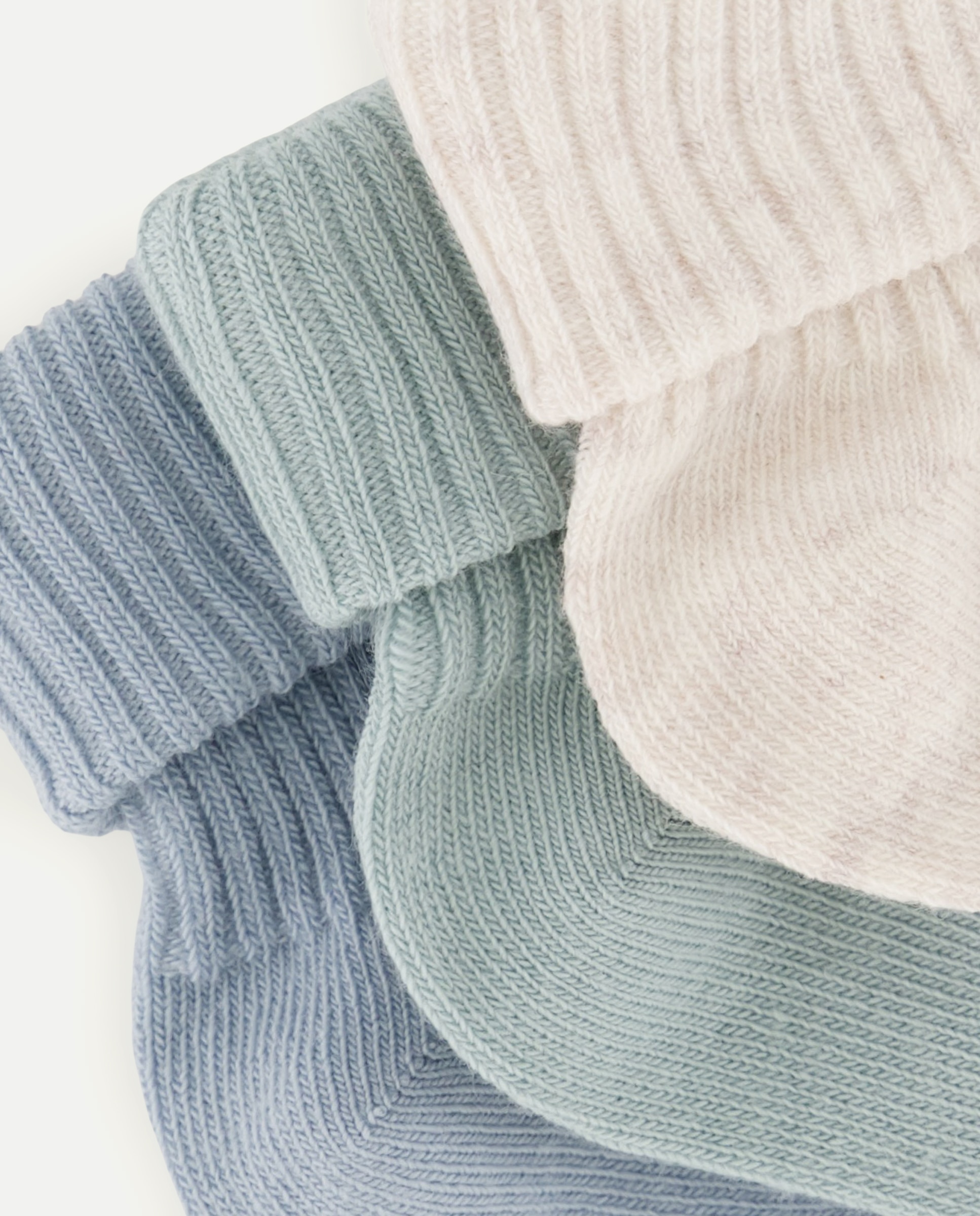 Conjunto de 3 Pares de Meias de Bebé em Cores Variadas Multicolor-2