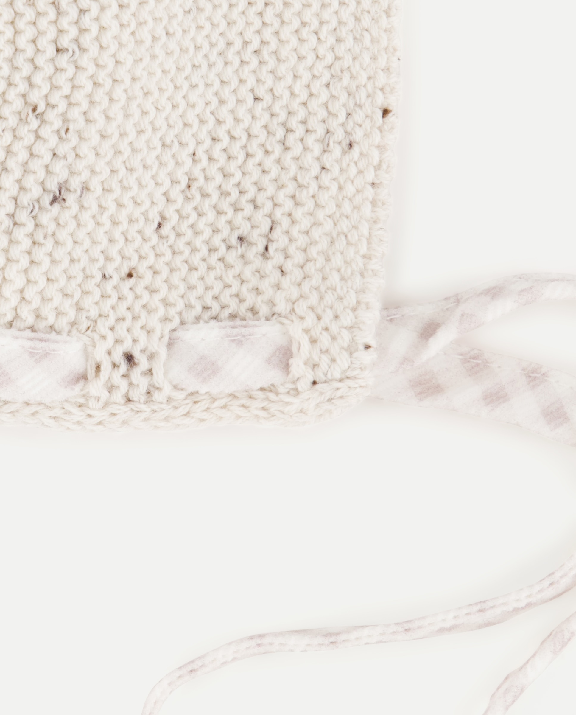 Touca de Bebé em Tricot e Tecido Plano com Fantasia Coconut El Corte Inglés Rice Paper-2