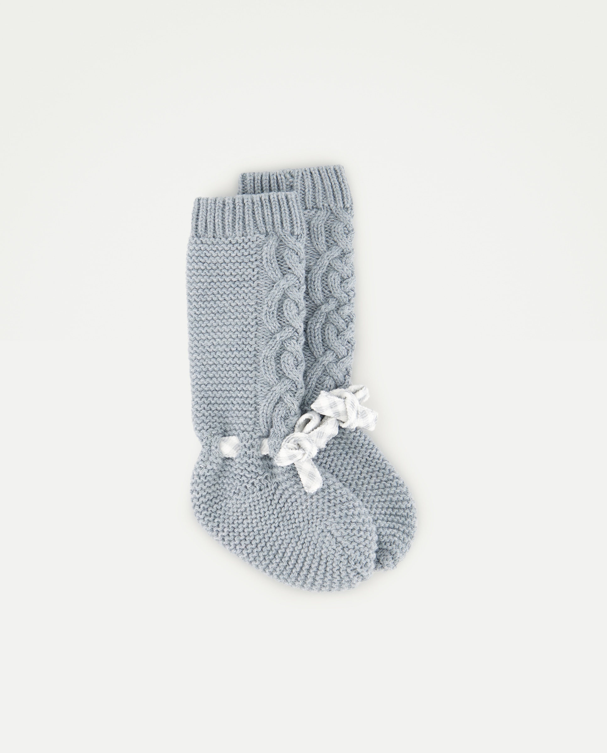 Imagem 0 de Botas de Tricot Rasas de Bebé em Vichy