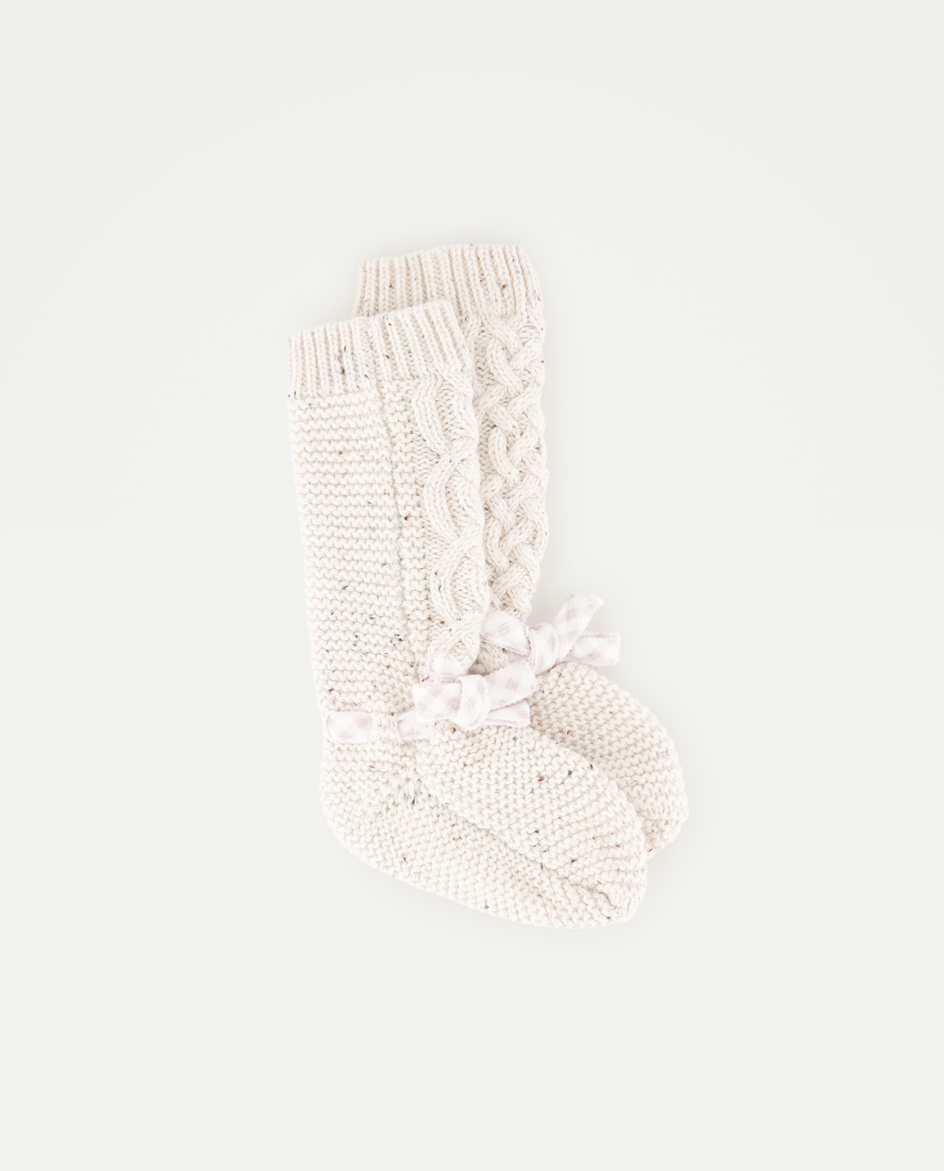 Imagem 0 de Botas de Tricot Rasas de Bebé em Vichy