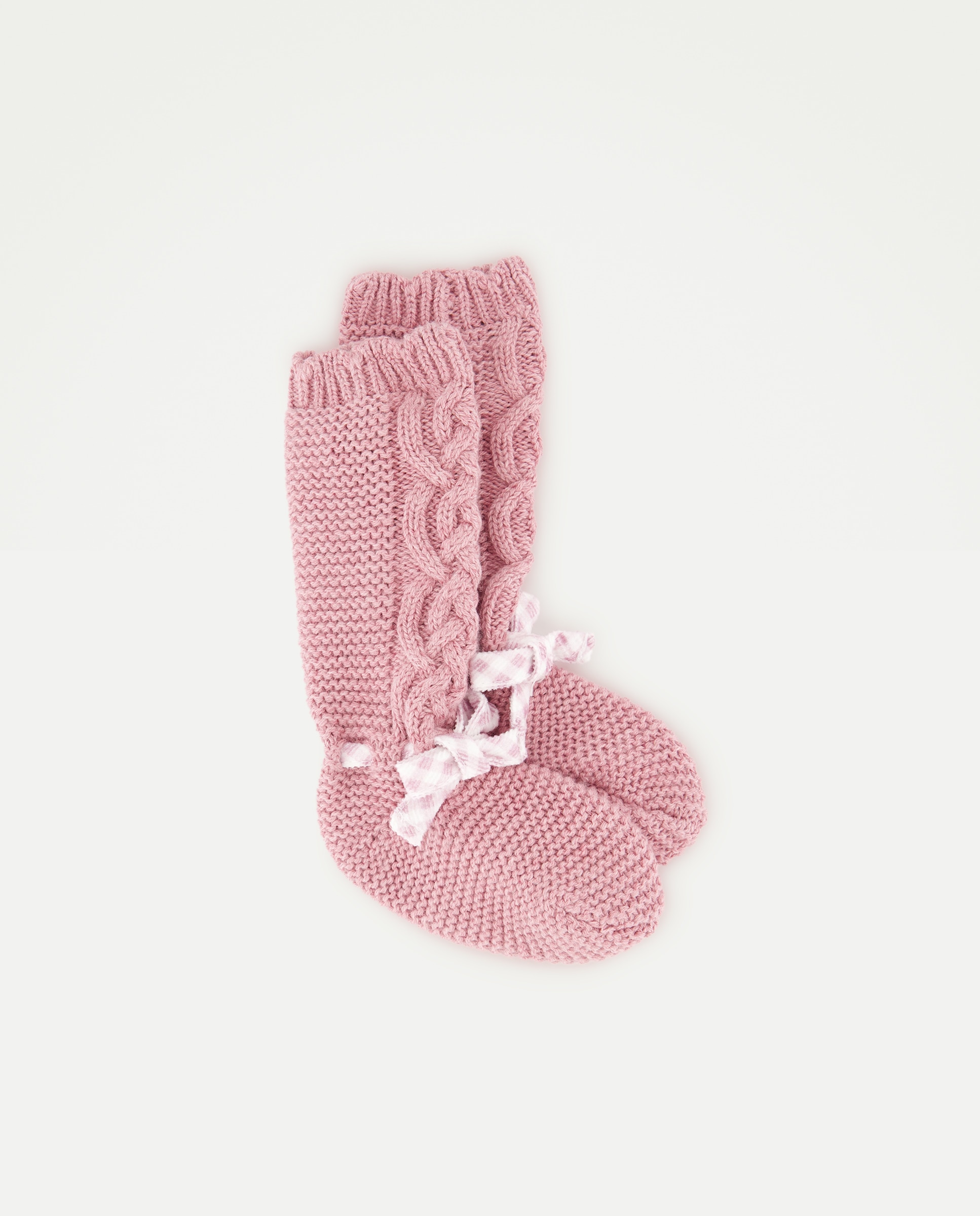 Imagem 0 de Botas de Tricot Rasas de Bebé em Vichy