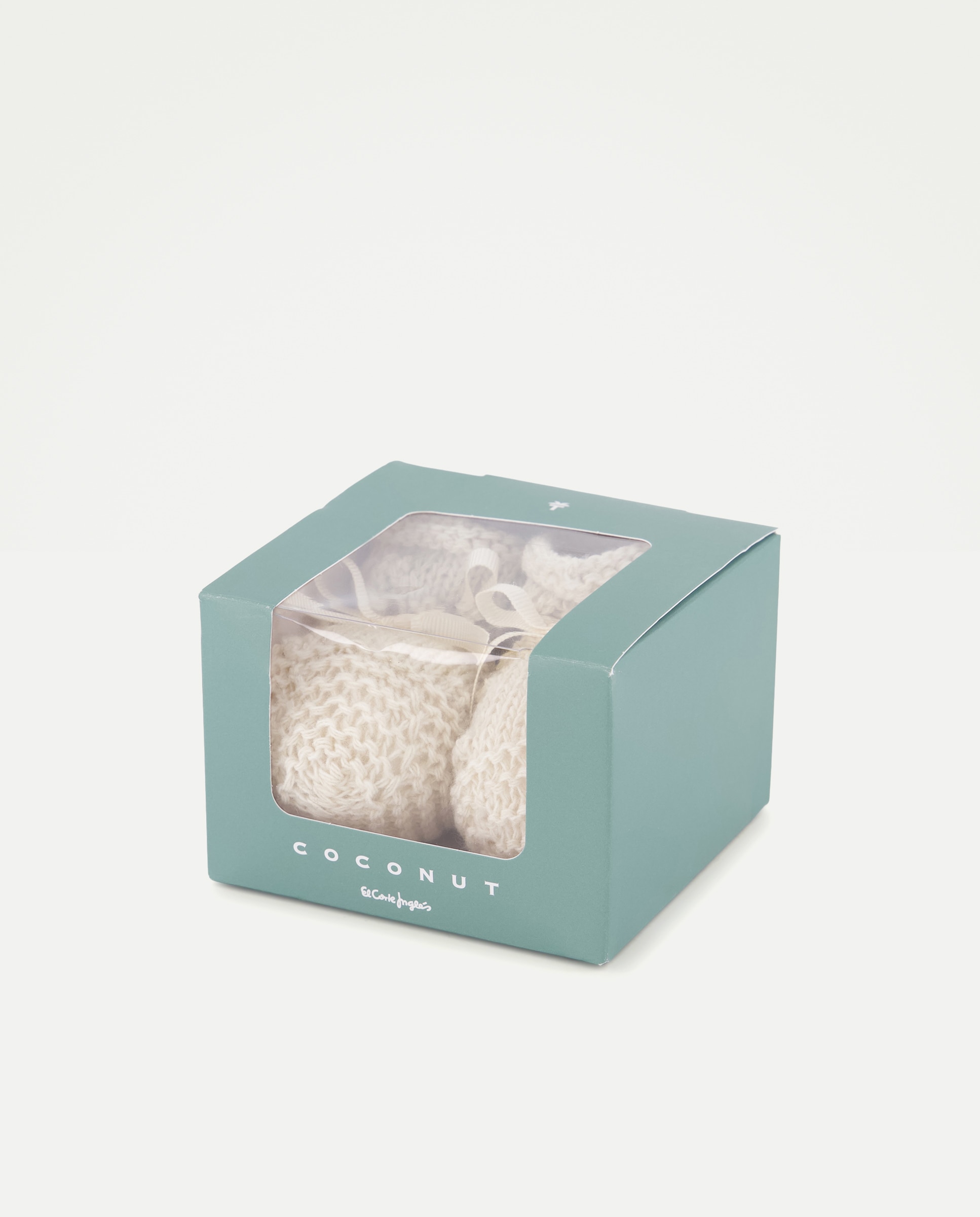 Botas de Tricot de Bebé com Laço de Cetim Coconut El Corte Inglés Torrado-6
