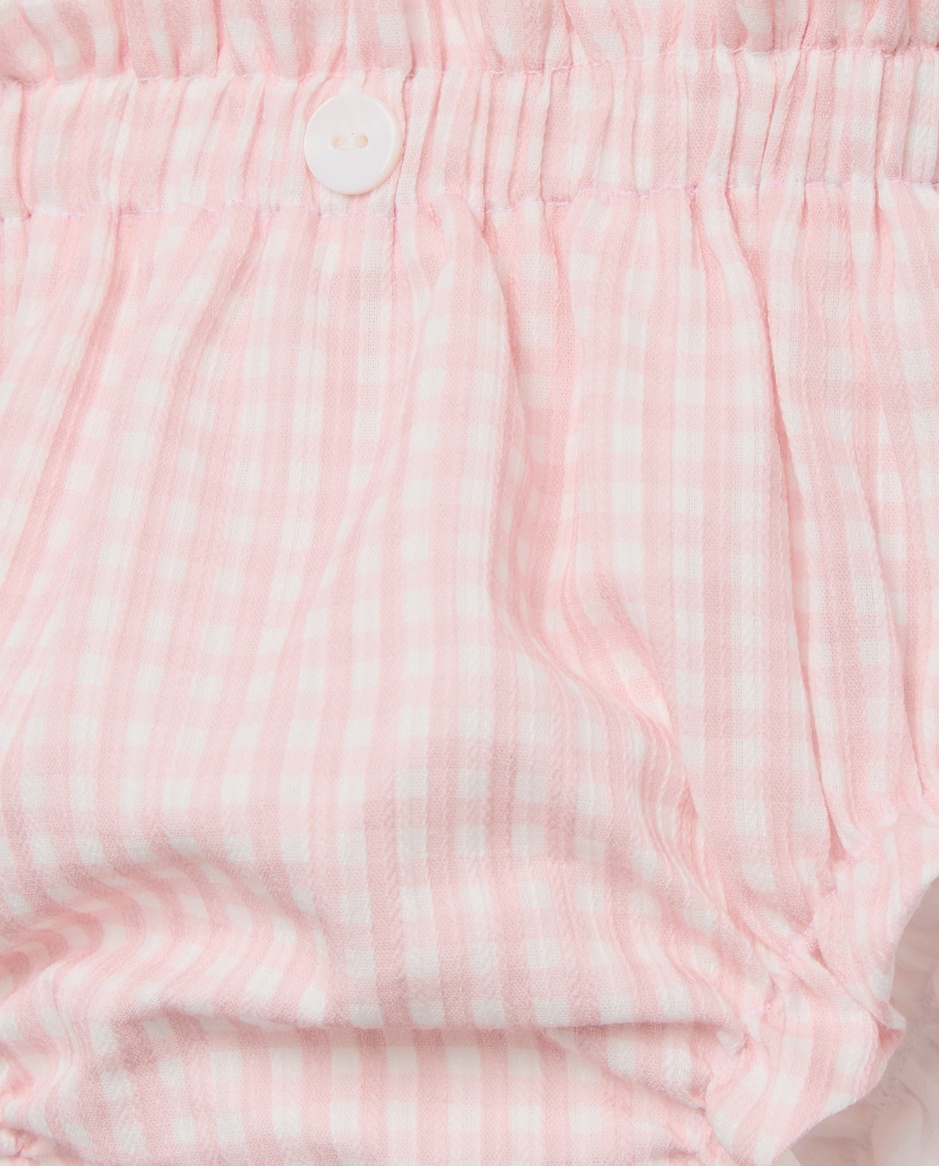 Tapa-Fraldas Plano de Vichy de Bebé Coconut El Corte Inglés Rosa-3