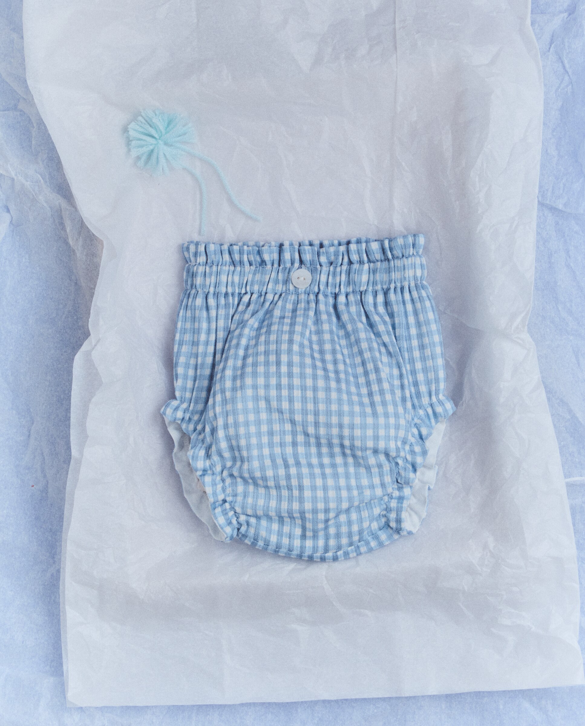 Cubrepañal plana vichy de bebé - Coconut El Corte Inglés - Azul Azul-4
