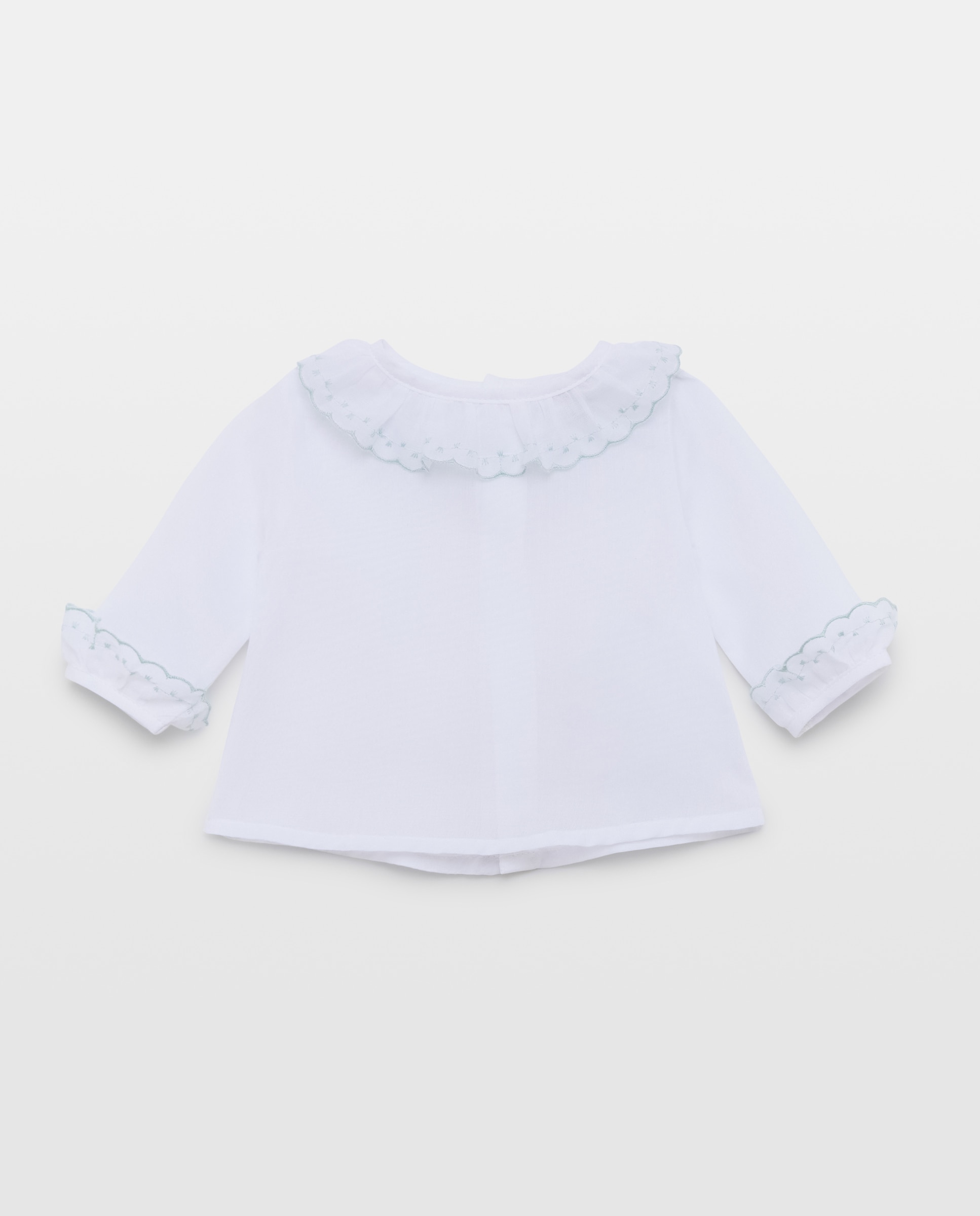 Imagem 0 de Camisa Básica de Bebé com Manga Comprida com Festão