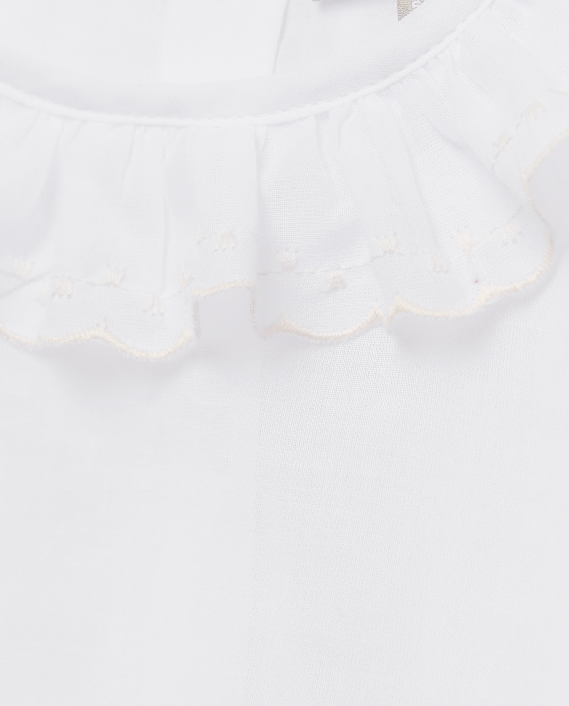 Camisa Básica de Bebé com Manga Comprida com Festão Coconut El Corte Inglés Branco-3