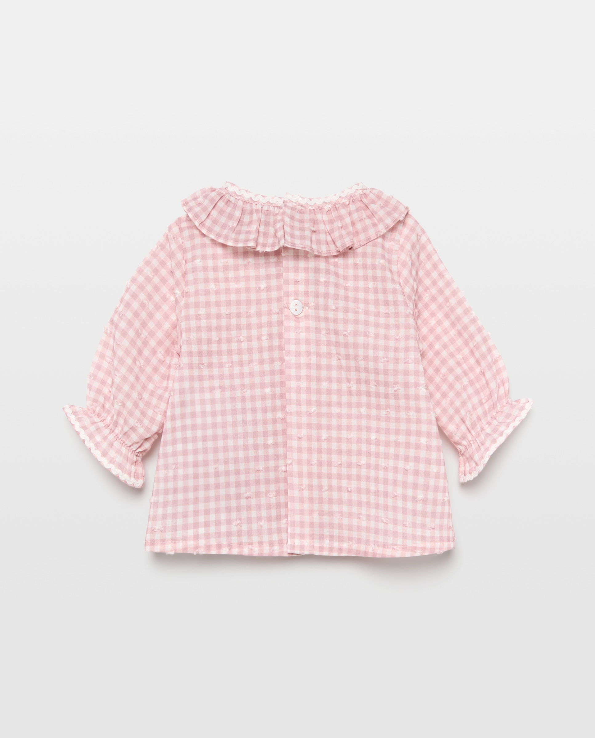 Camisa de Bebé com Manga Comprida e Gola Coconut El Corte Inglés Rosa-2