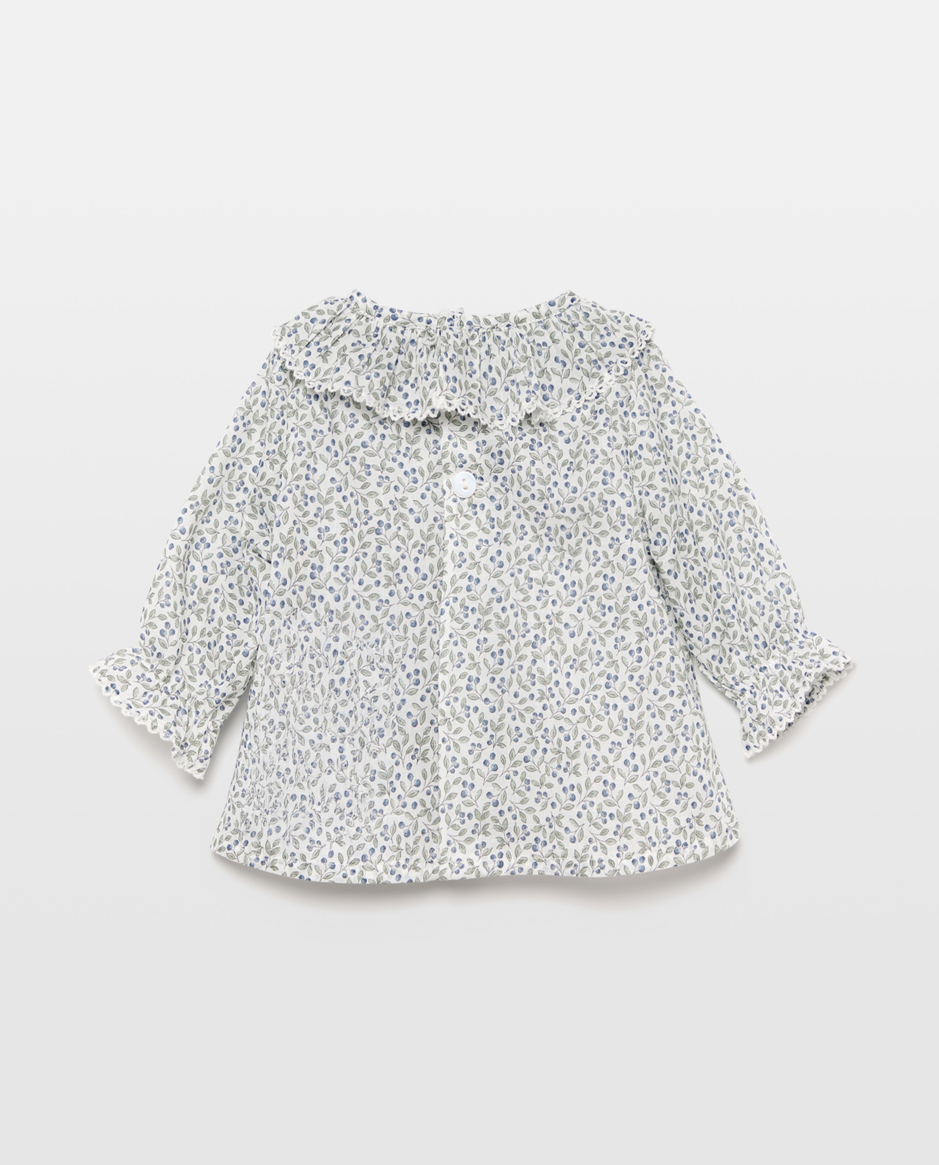 Camisa de Bebé com Manga Comprida e Gola Coconut El Corte Inglés Azul-2