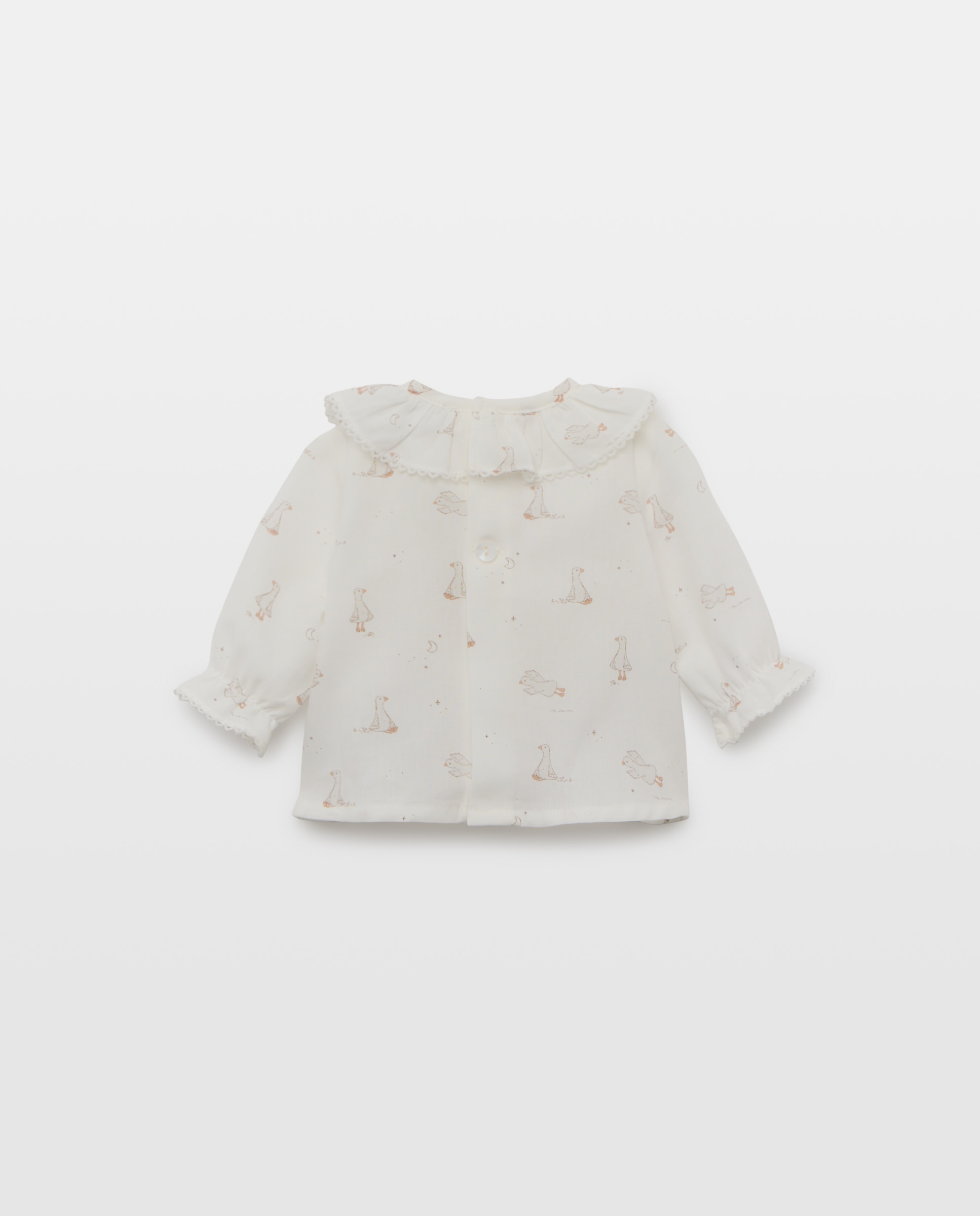 Camisa de Bebé com Manga Comprida e Gola Coconut El Corte Inglés Branco-2