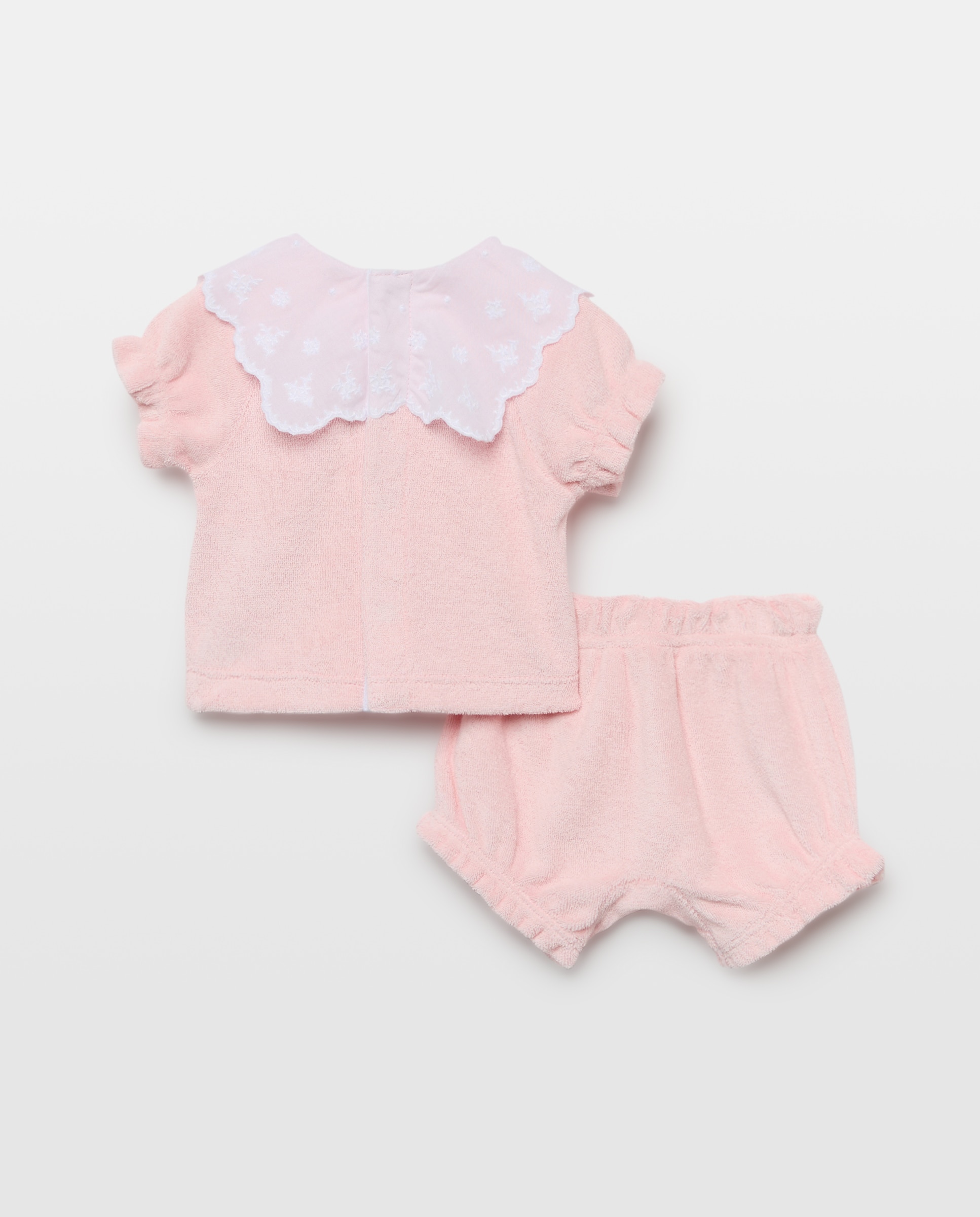 Conjunto de 2 Peças de Bebé com Manga Curta 200 Rosa-2