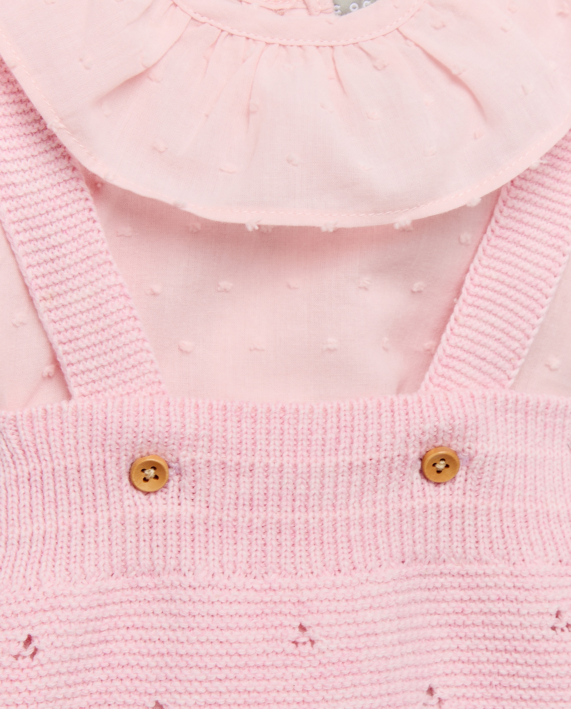 Conjunto de 2 Peças de Tricot de Bebé Coconut El Corte Inglés 230 Rosa Escuro-3