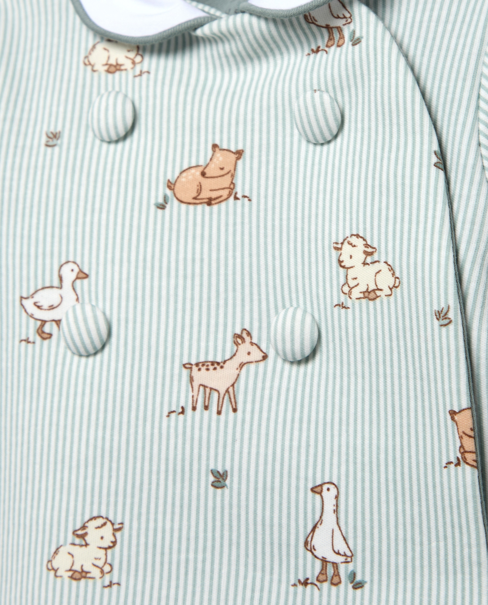 Conjunto para bebé estampado fantasía con cuello bebé - Coconut El Corte Inglés - Verde Verde-3