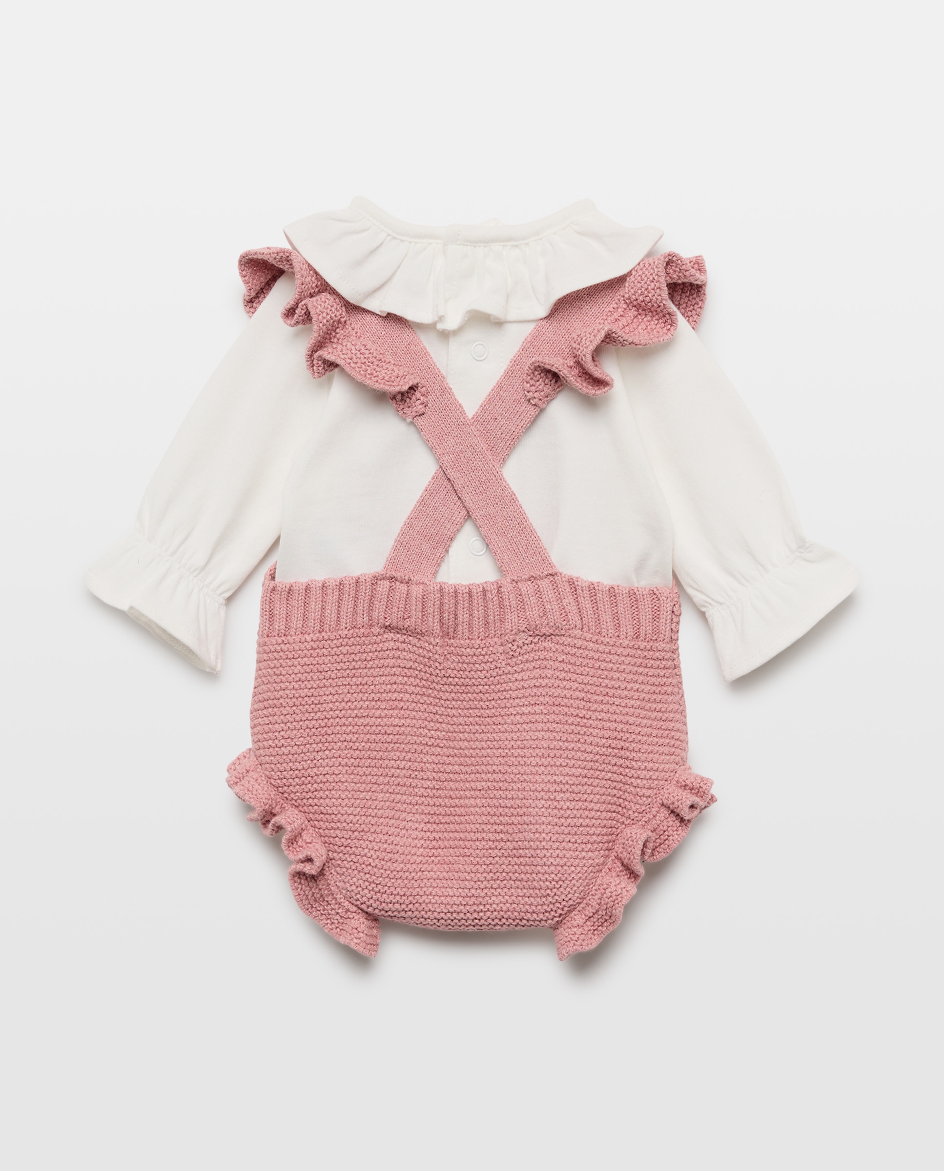 Conjunto de 3 Peças de Bebé: Babygrow, Body e Casaco Coconut El Corte Inglés 230 Rosa Escuro-3
