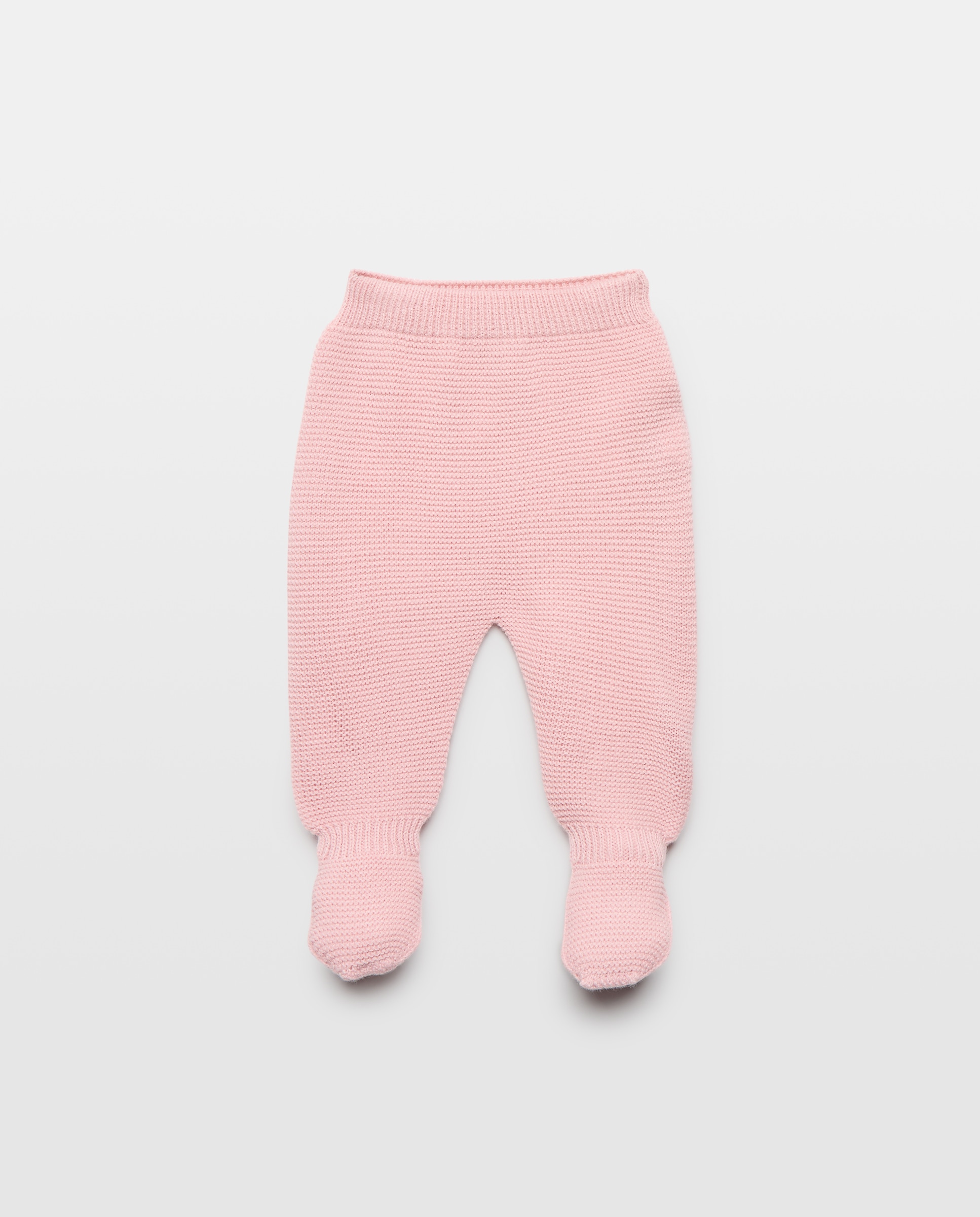 Conjunto Clássico de Bebé com Gola, Manga Comprida, Linhas de Relevos e Malha do Cabo 200 Rosa-3