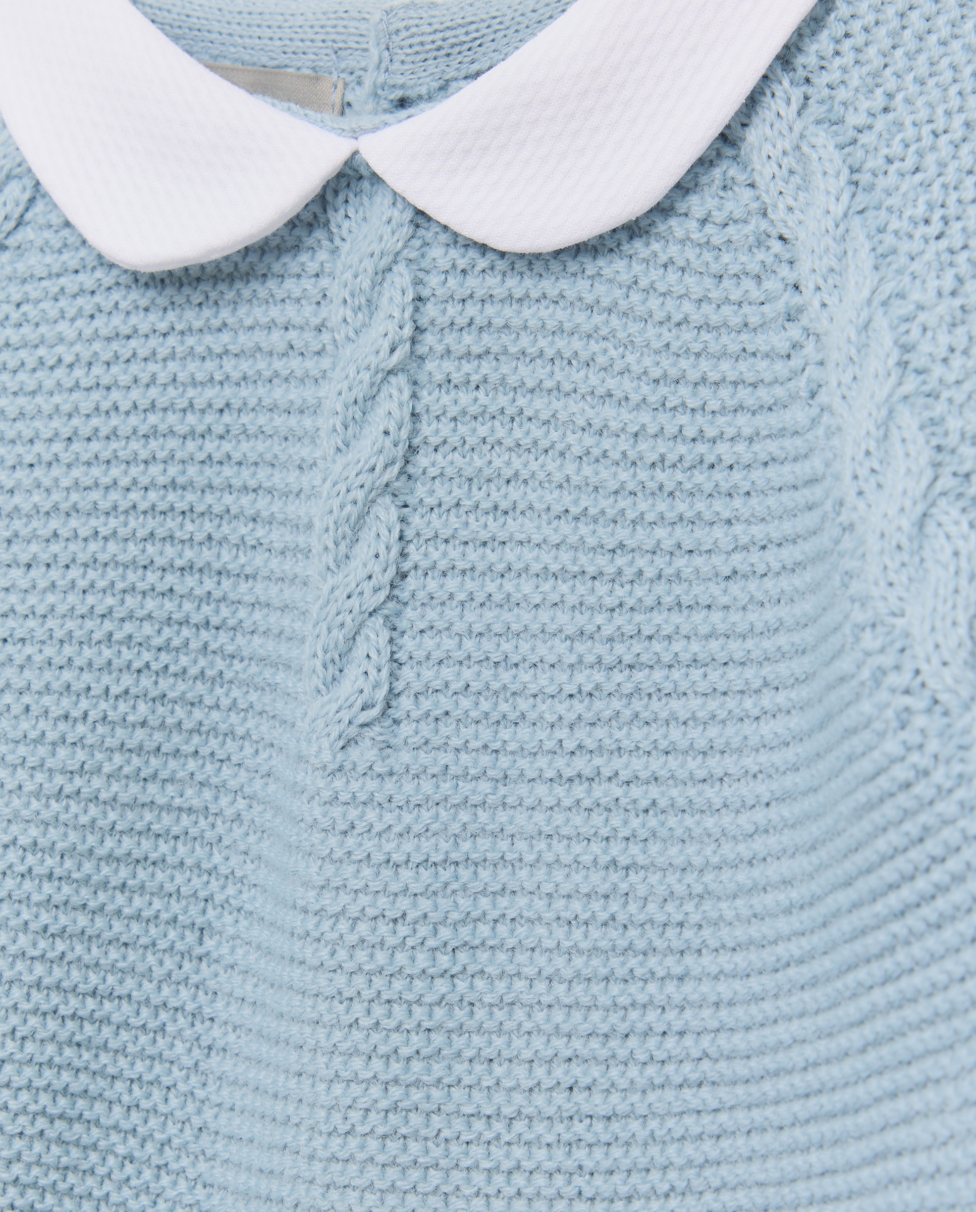 Babygrow Clássico de Bebé com Manga Comprida, Gola Bebé e Malha do Cabo Coconut El Corte Inglés 400 Azul-3