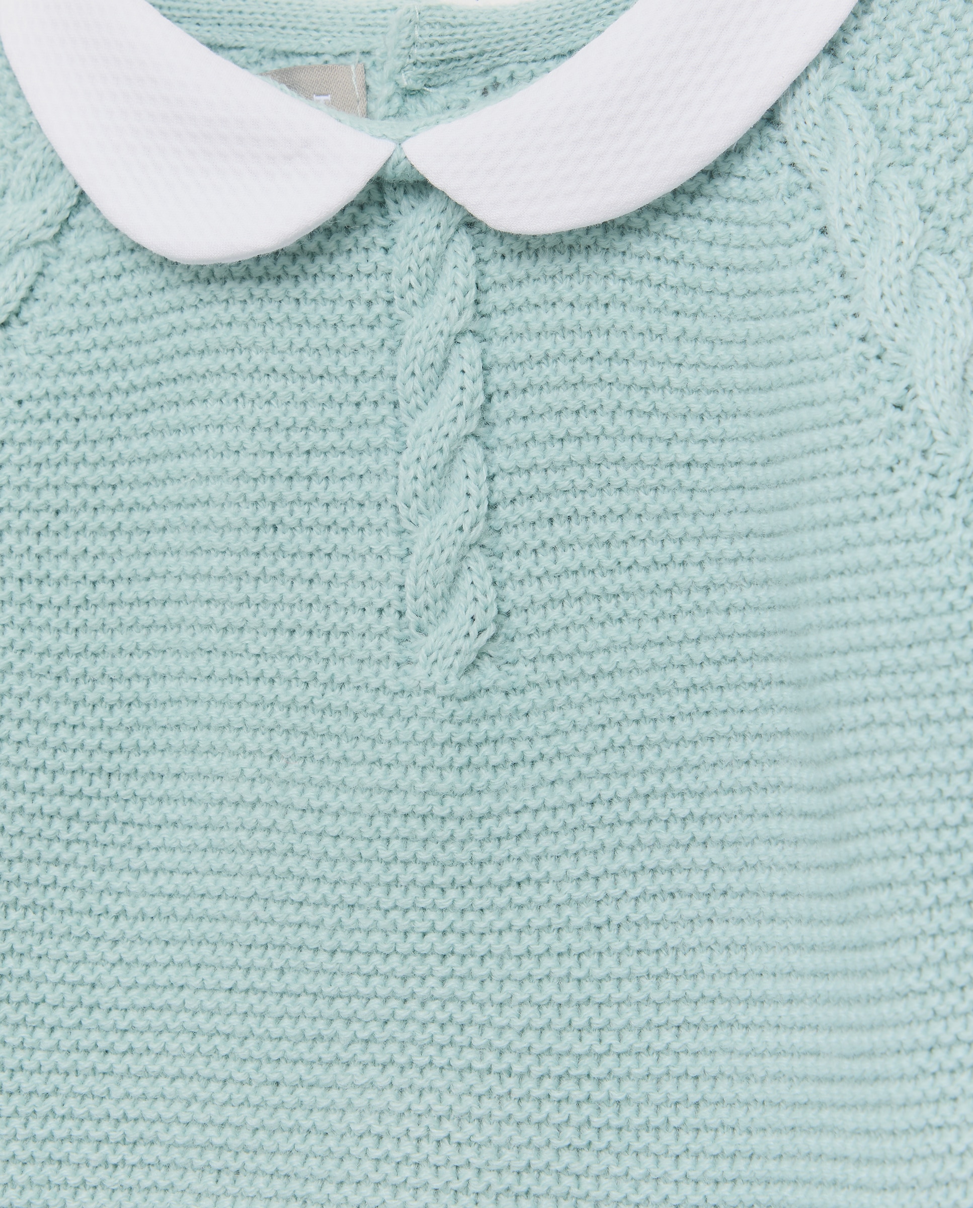 Babygrow Clássico de Bebé com Manga Comprida, Gola Bebé e Malha do Cabo Coconut El Corte Inglés Verde-3