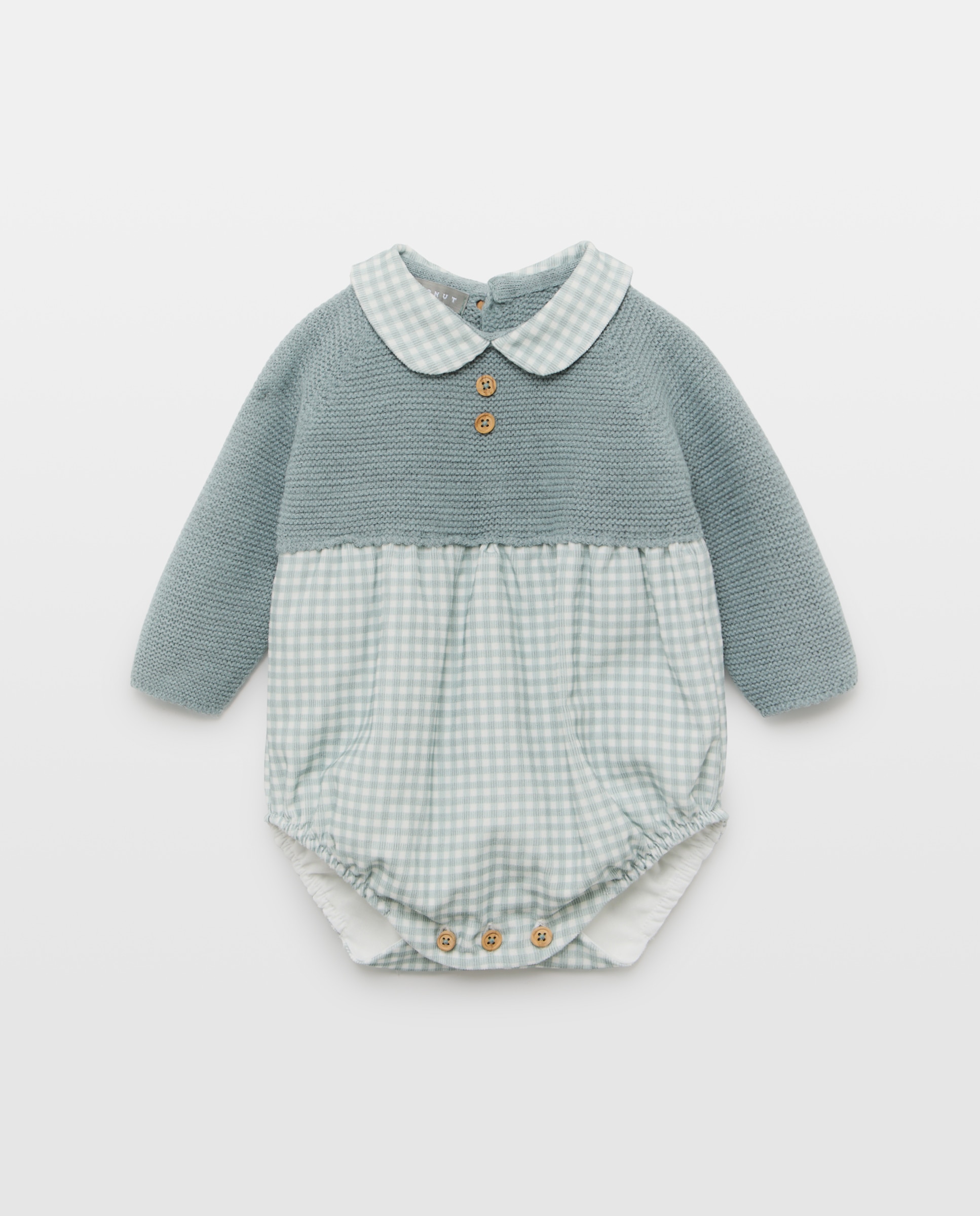 Imagem 0 de Babygrow de Bebé com Manga Comprida e Quadrados Vichy