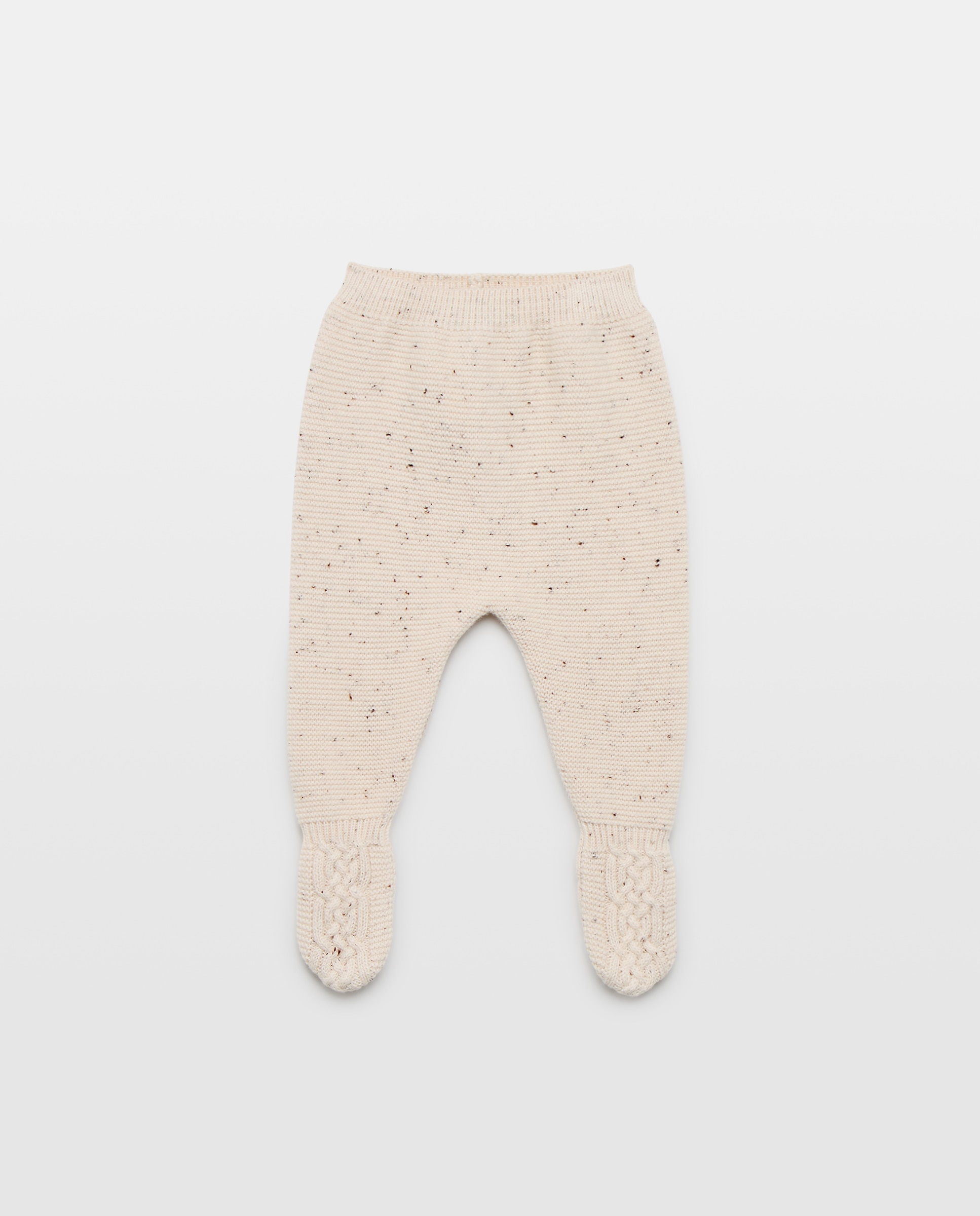 Imagem 0 de Calças com Pés de Tricot de Bebé com Malha com Aran