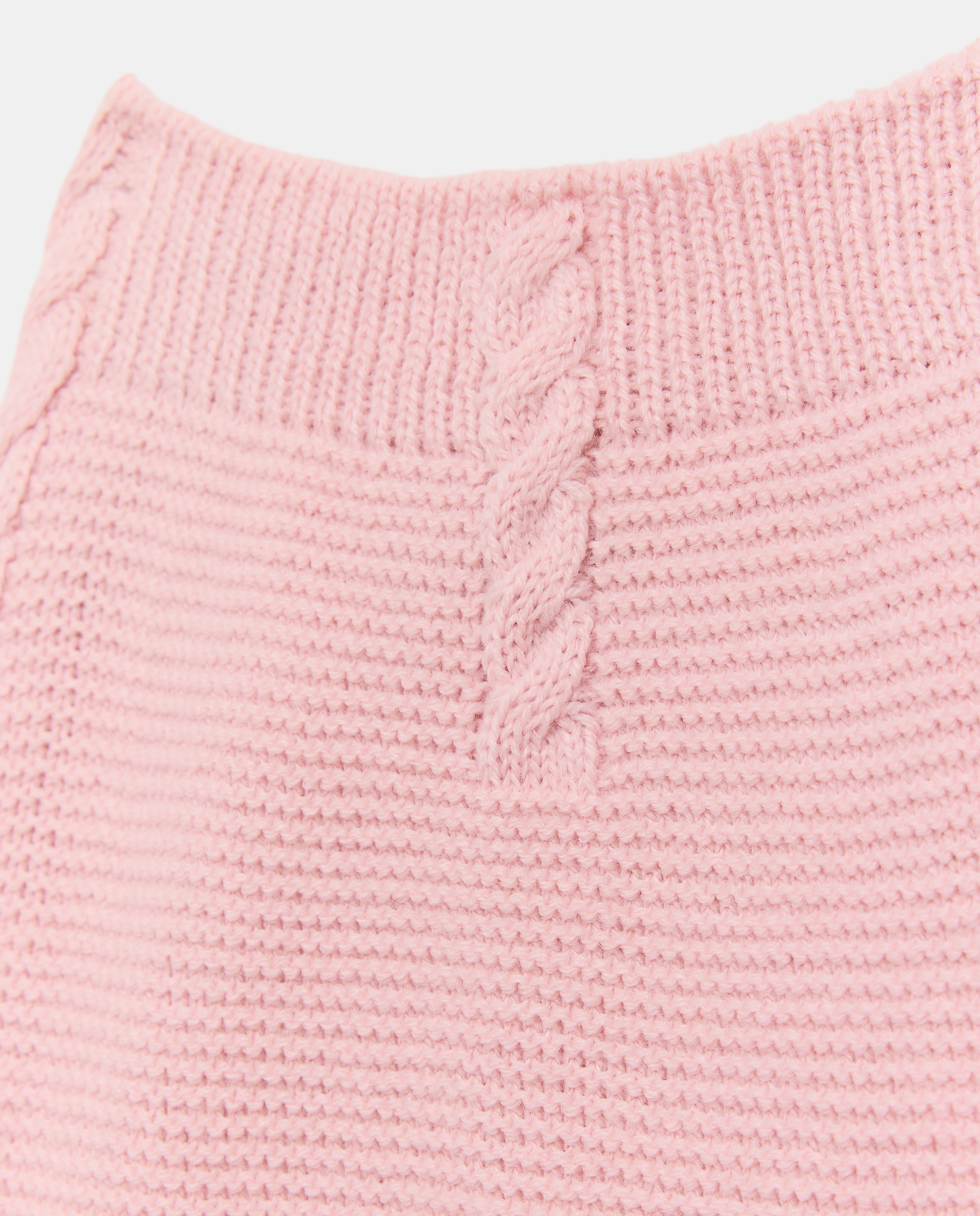 Calças com Pés Básicas de Bebé com Malha do Cabo e Tricot Coconut El Corte Inglés 200 Rosa-3