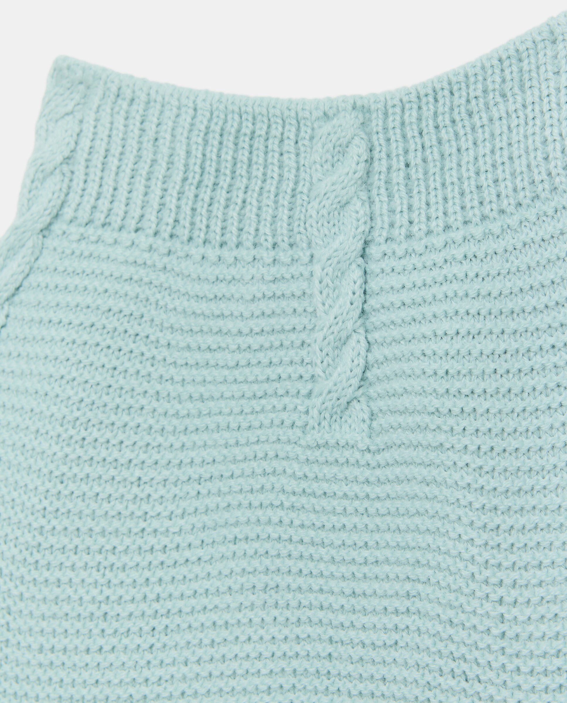 Calças com Pés Básicas de Bebé com Malha do Cabo e Tricot Coconut El Corte Inglés Verde-3