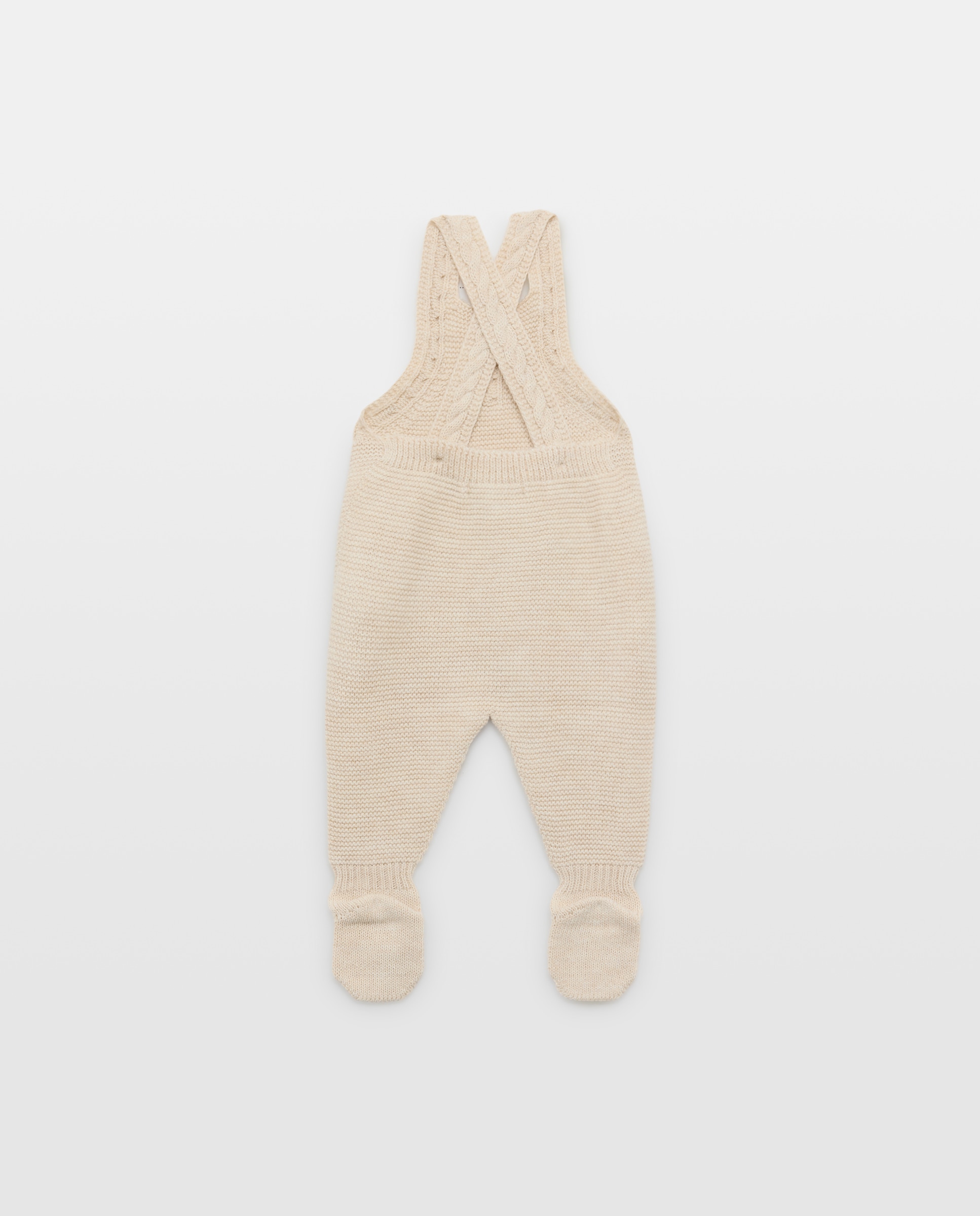 Calças com Pés de Tricot de Bebé com Alças e Malha do Cabo Coconut El Corte Inglés Torrado-2