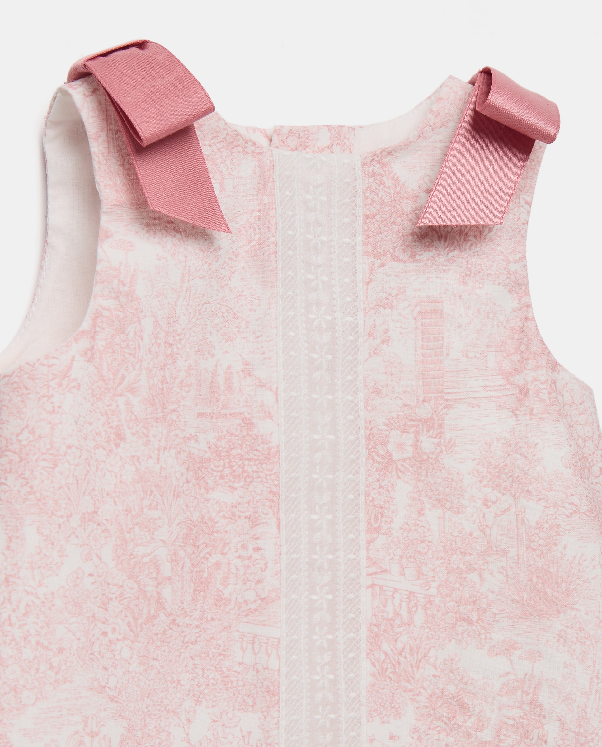 Cueiro de Bebé com Laços Coconut El Corte Inglés Rosa velho-3