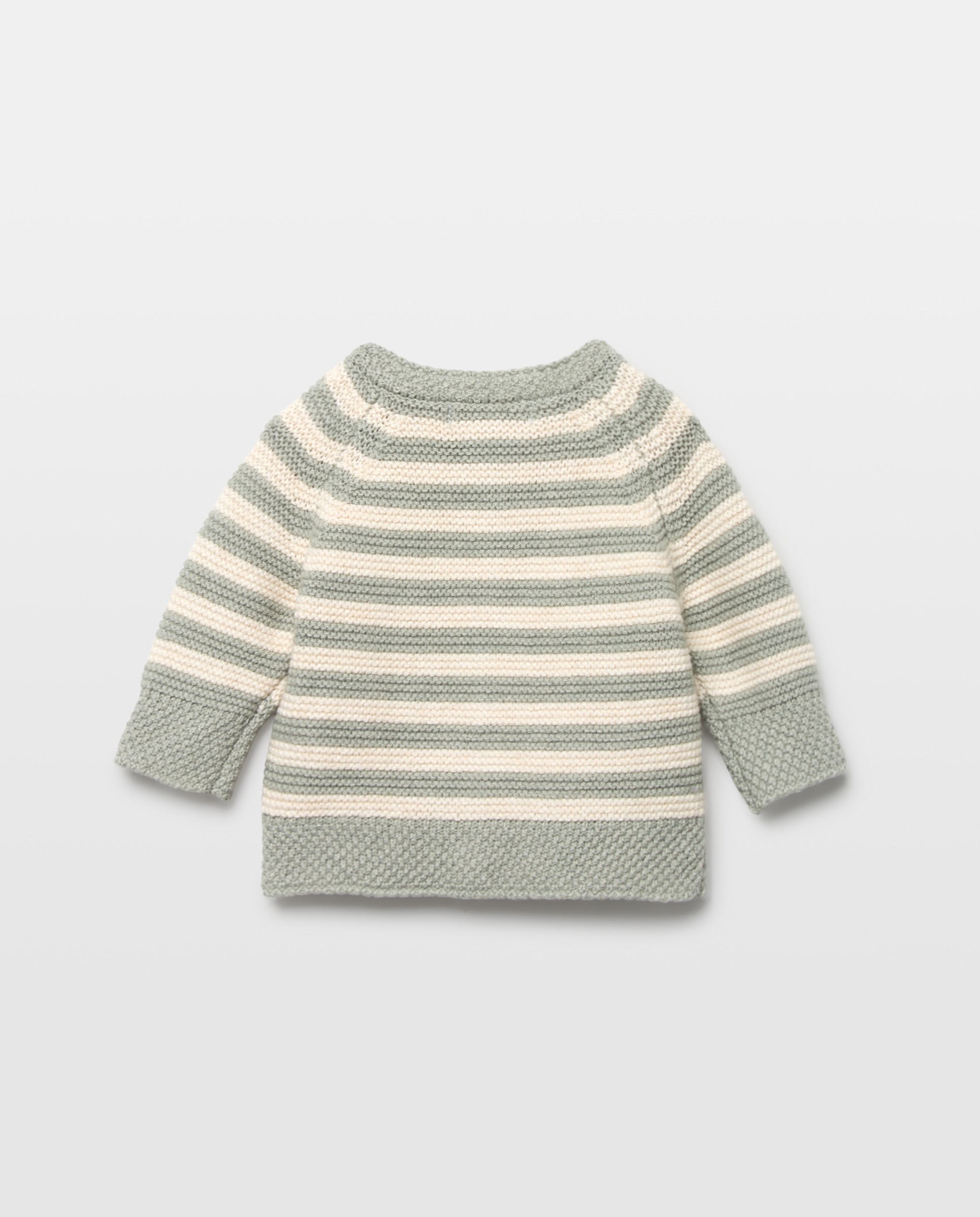Casaco de Tricot de Lã de Bebé com Parte Inferior de Fantasia Coconut El Corte Inglés Verde-2