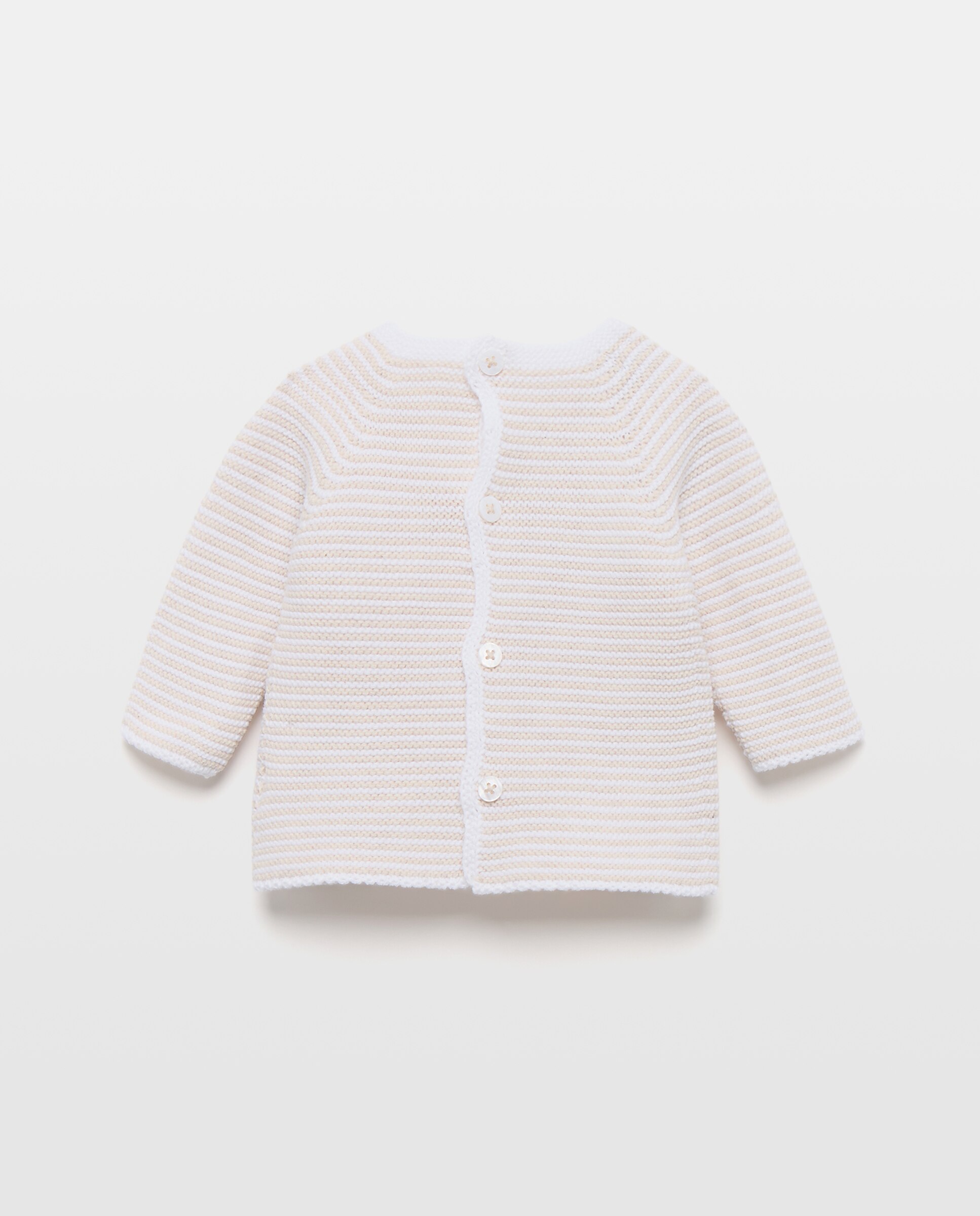 Jersey tricot raya cuello caja de bebé - Coconut El Corte Inglés - Tostado Tostado-2