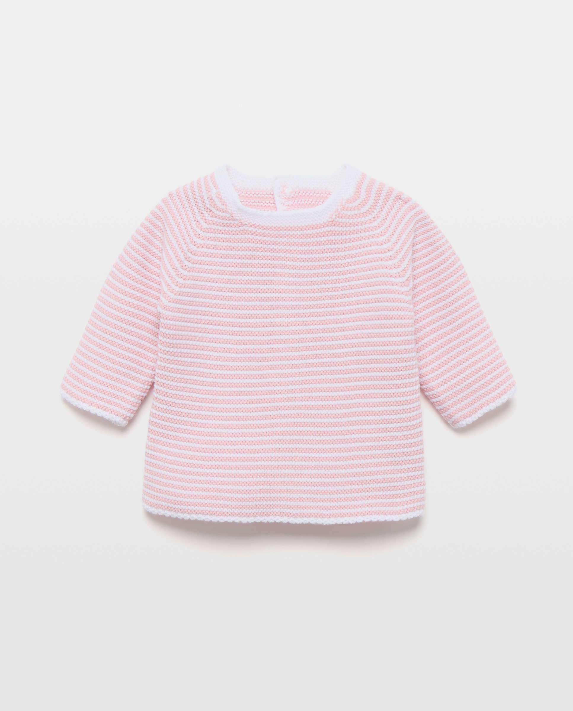 Jersey tricot raya cuello caja de bebé - Coconut El Corte Inglés - 200 Rosa 200 Rosa-1