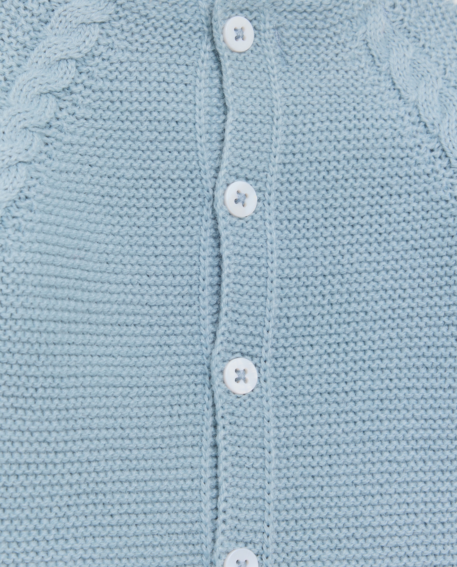 Camisola de Malha do Cabo de Tricot de Bebé com Decote Redondo Coconut El Corte Inglés 400 Azul-3