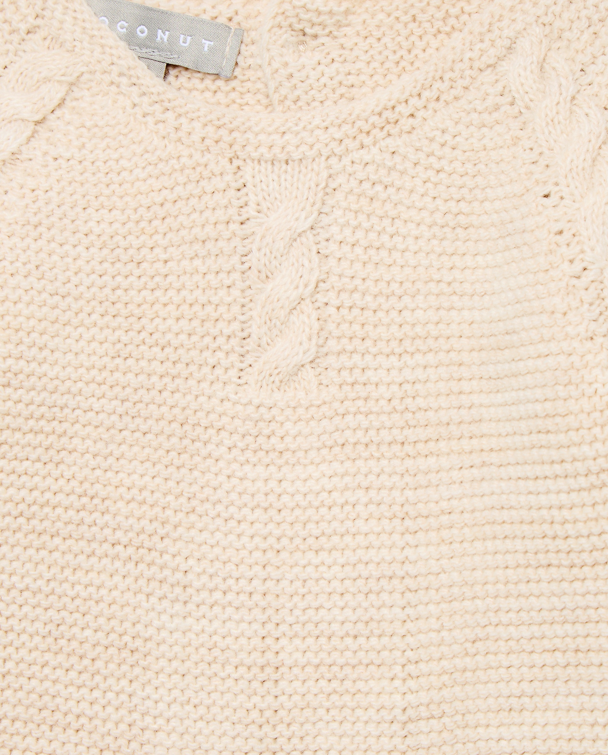 Camisola de Malha do Cabo de Tricot de Bebé com Decote Redondo Coconut El Corte Inglés Torrado-3