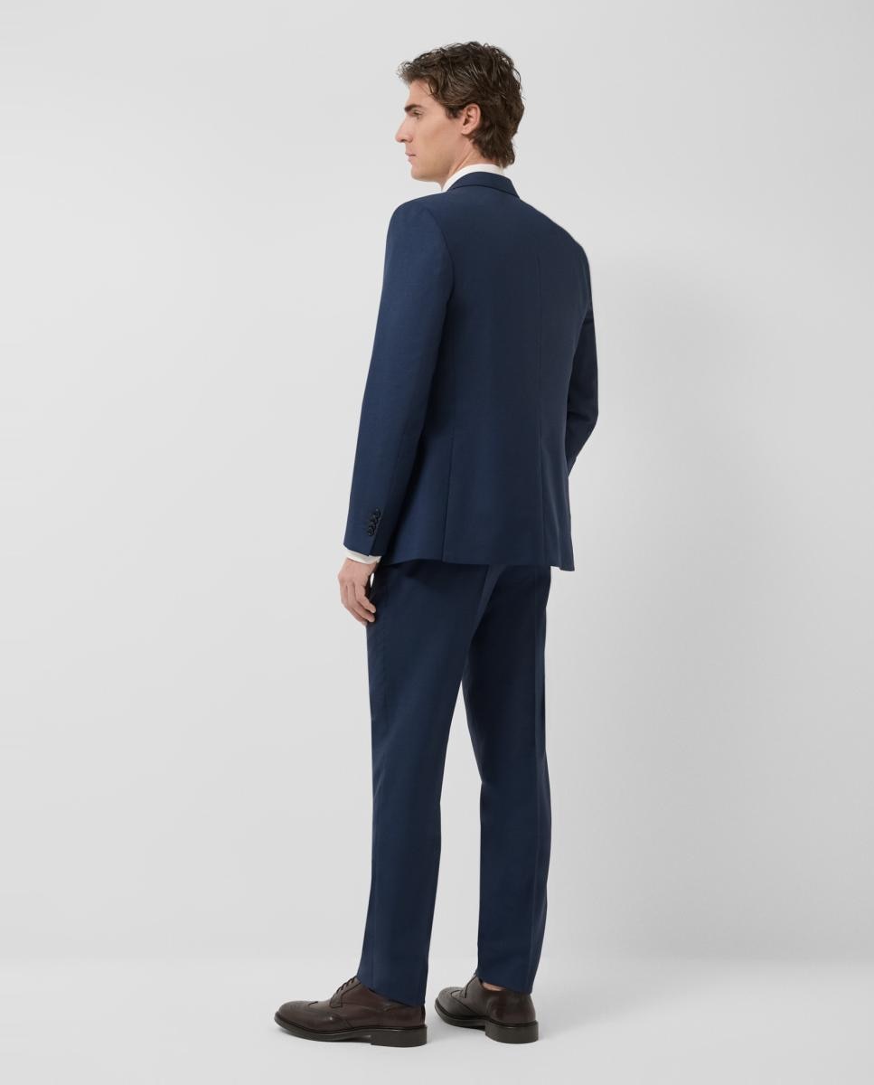 Fato Half Canvas Regular Fit com Falso Liso Azul-marinho-2
