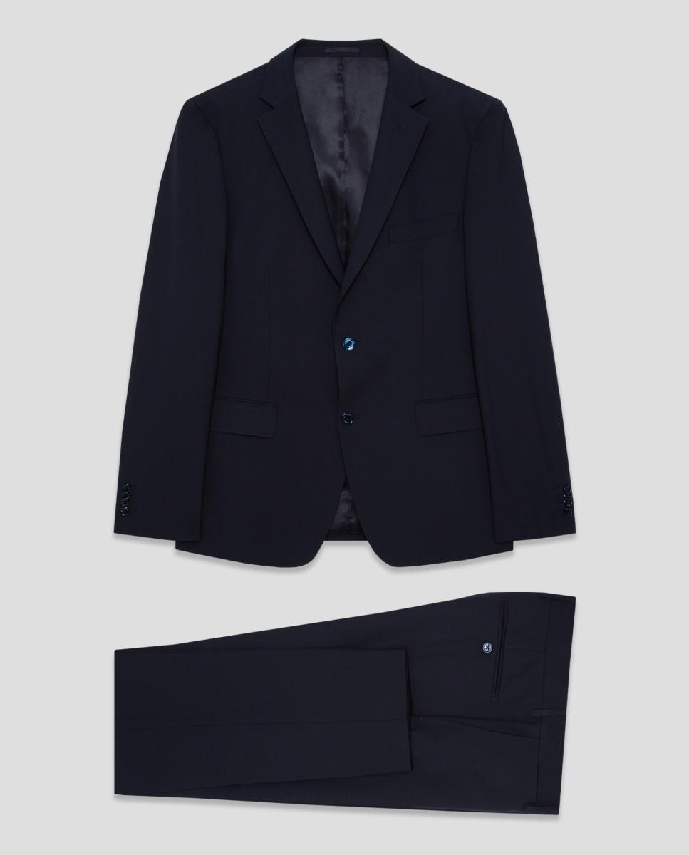 Imagen 7 de Traje de hombre half canvas slim fit liso - Roberto Verino - Azul marino Azul marino