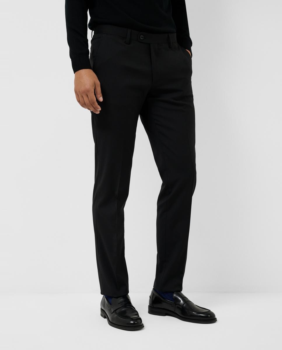 Fato Slim Fit Half Canvas Liso. Preto-5