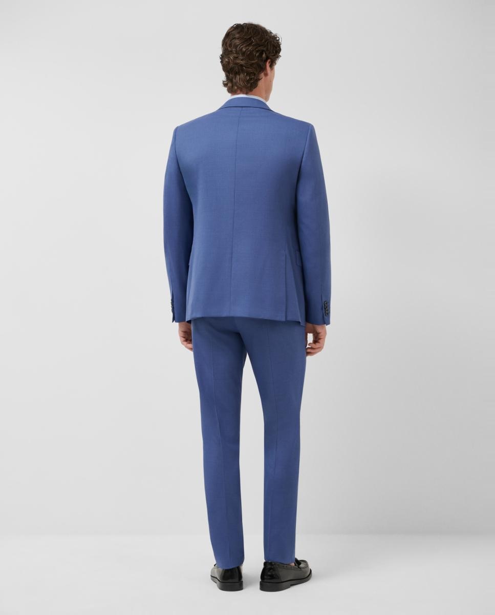 Fato Half Canvas Slim Fit Liso Turquesa-2