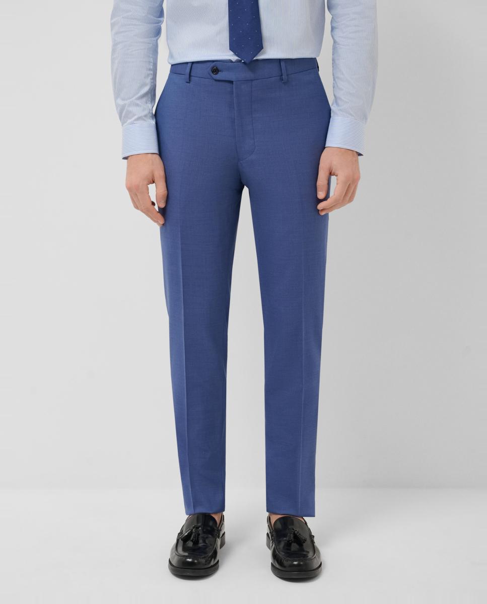 Fato Half Canvas Slim Fit Liso Turquesa-5