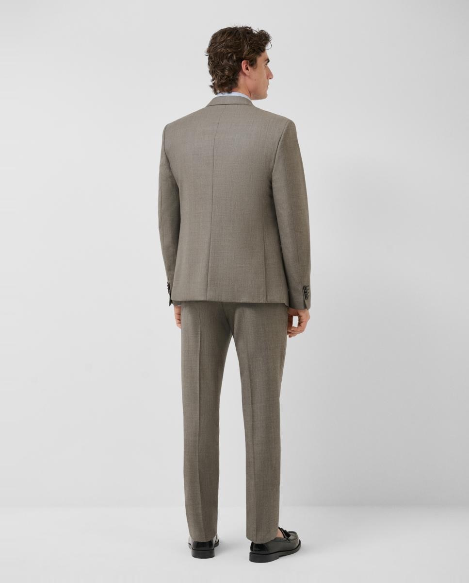 Fato Half Canvas Slim Fit de Lã Verde-2