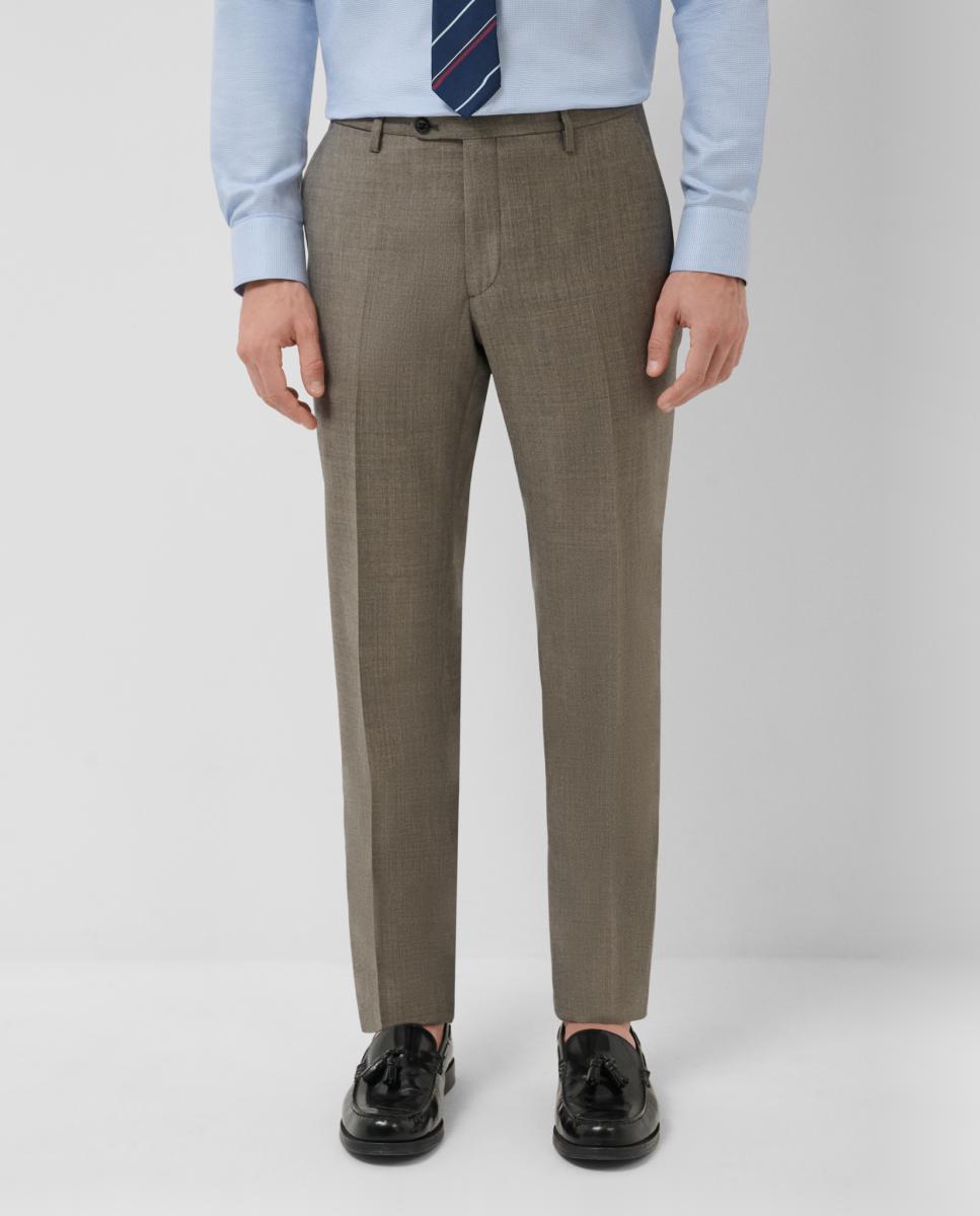 Fato Half Canvas Slim Fit de Lã Verde-5