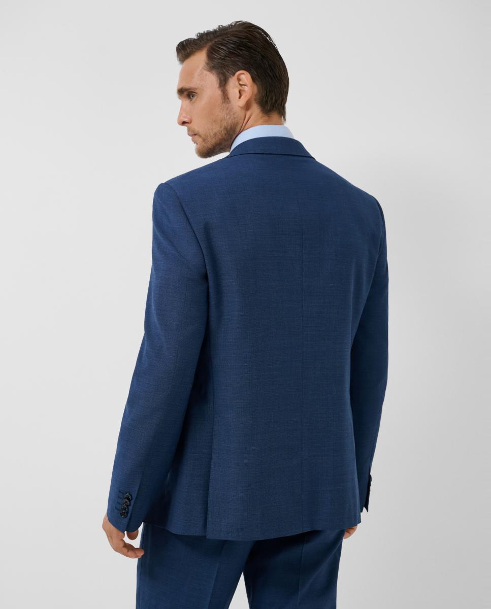 Traje de hombre half canvas slim fit falso liso - Roberto Verino - Azul Azul-3