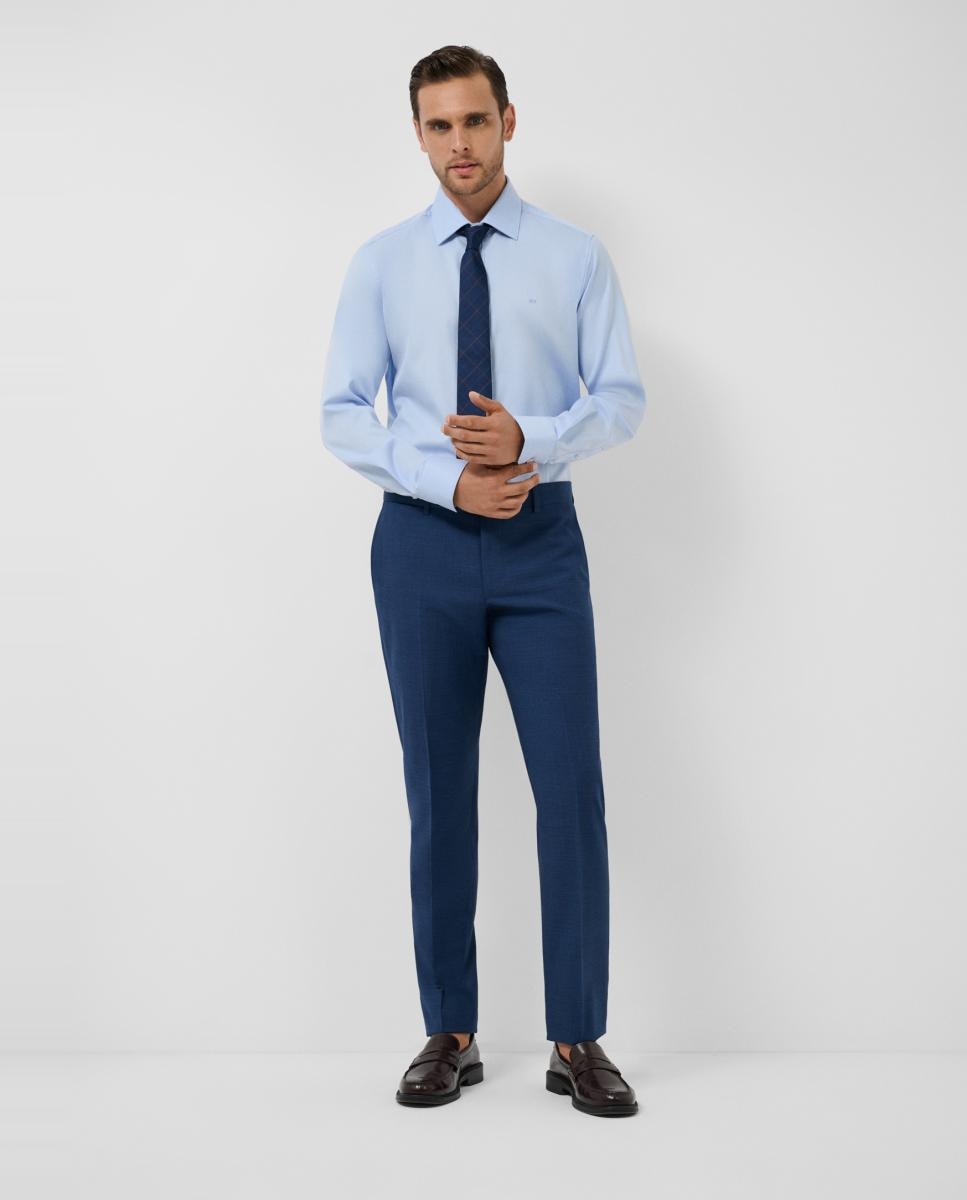 Traje de hombre half canvas slim fit falso liso - Roberto Verino - Azul Azul-5