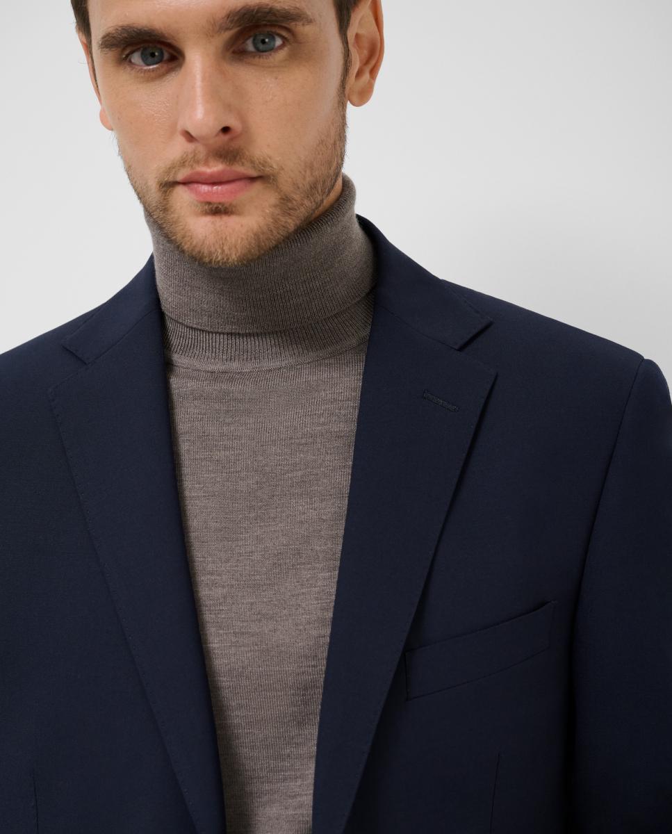Traje de hombre half canvas regular fit liso - Roberto Verino - Azul Azul-4